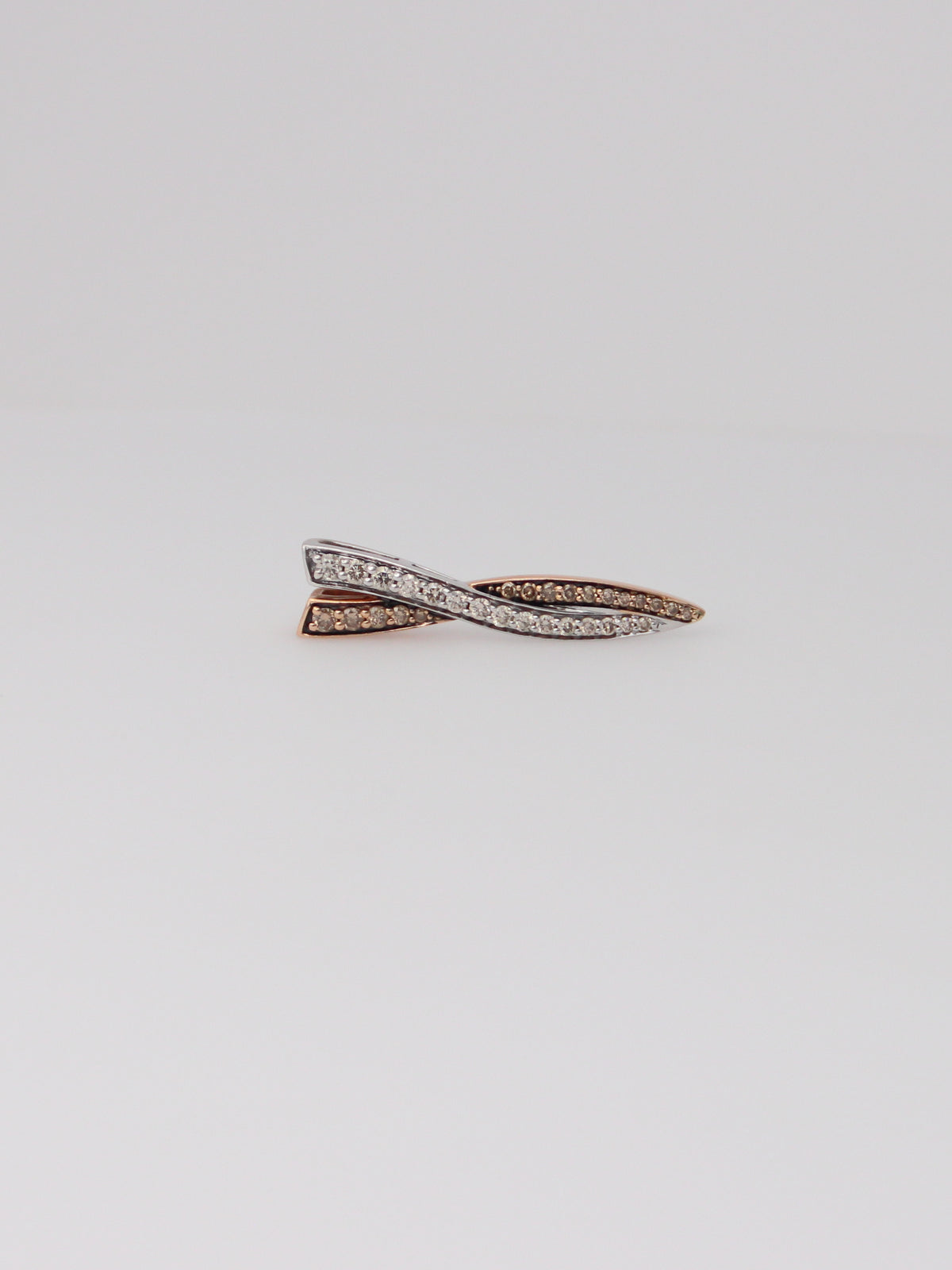 14K Two-Tone Levian Chocolate Diamond Pendant