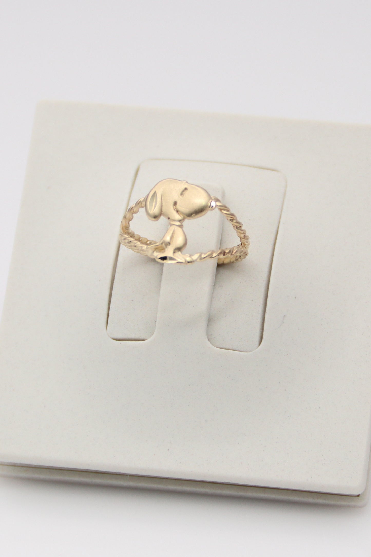 14K Yellow Gold Snoopy Ring