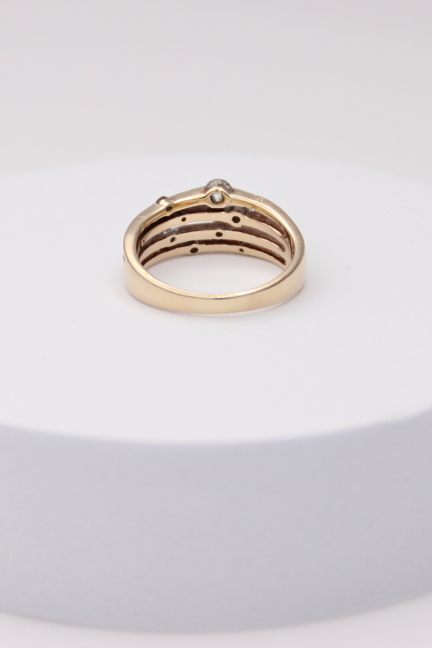 10K Gold Layered Diamond Ring