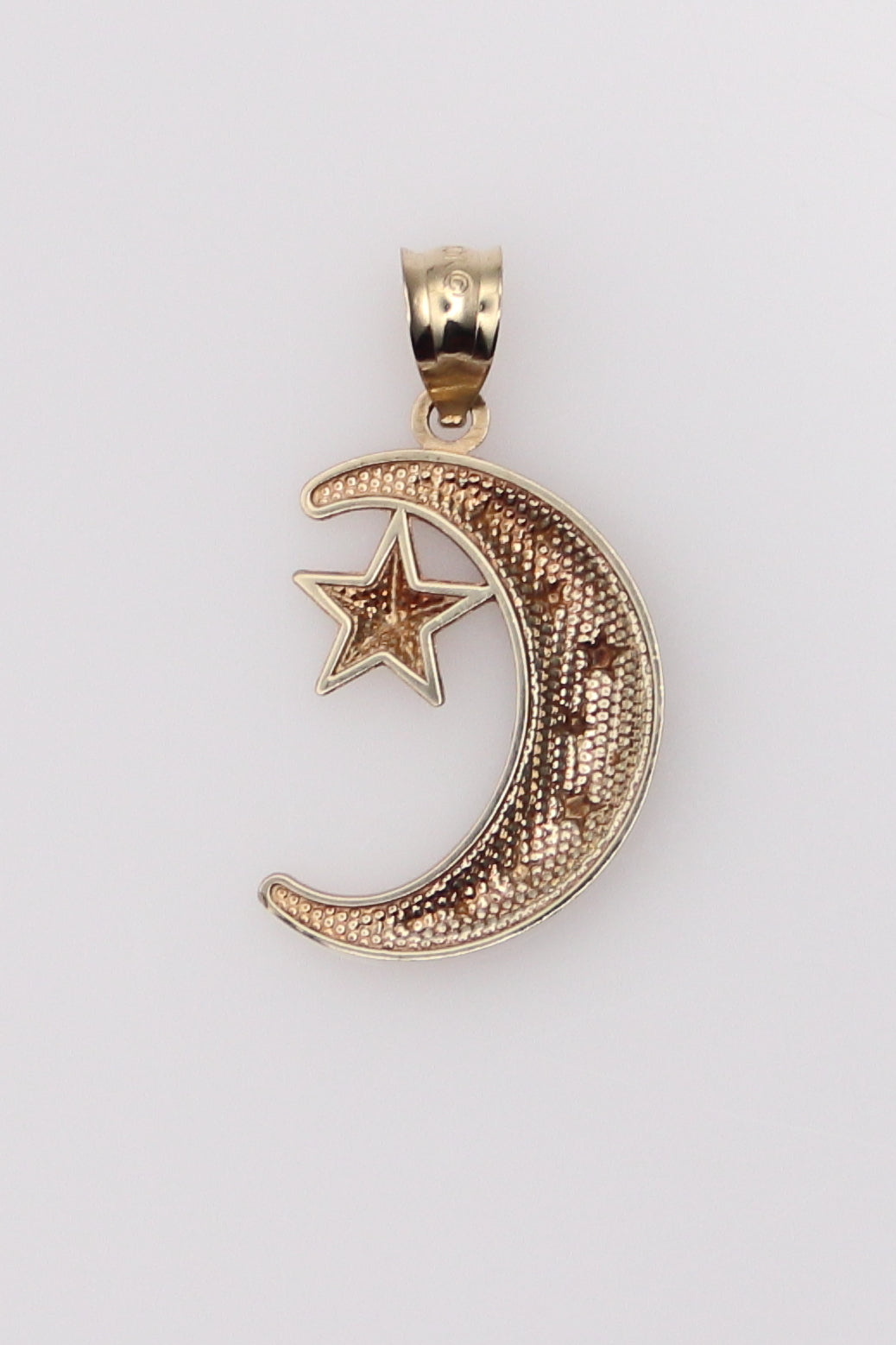 10K Moon and Star Pendant