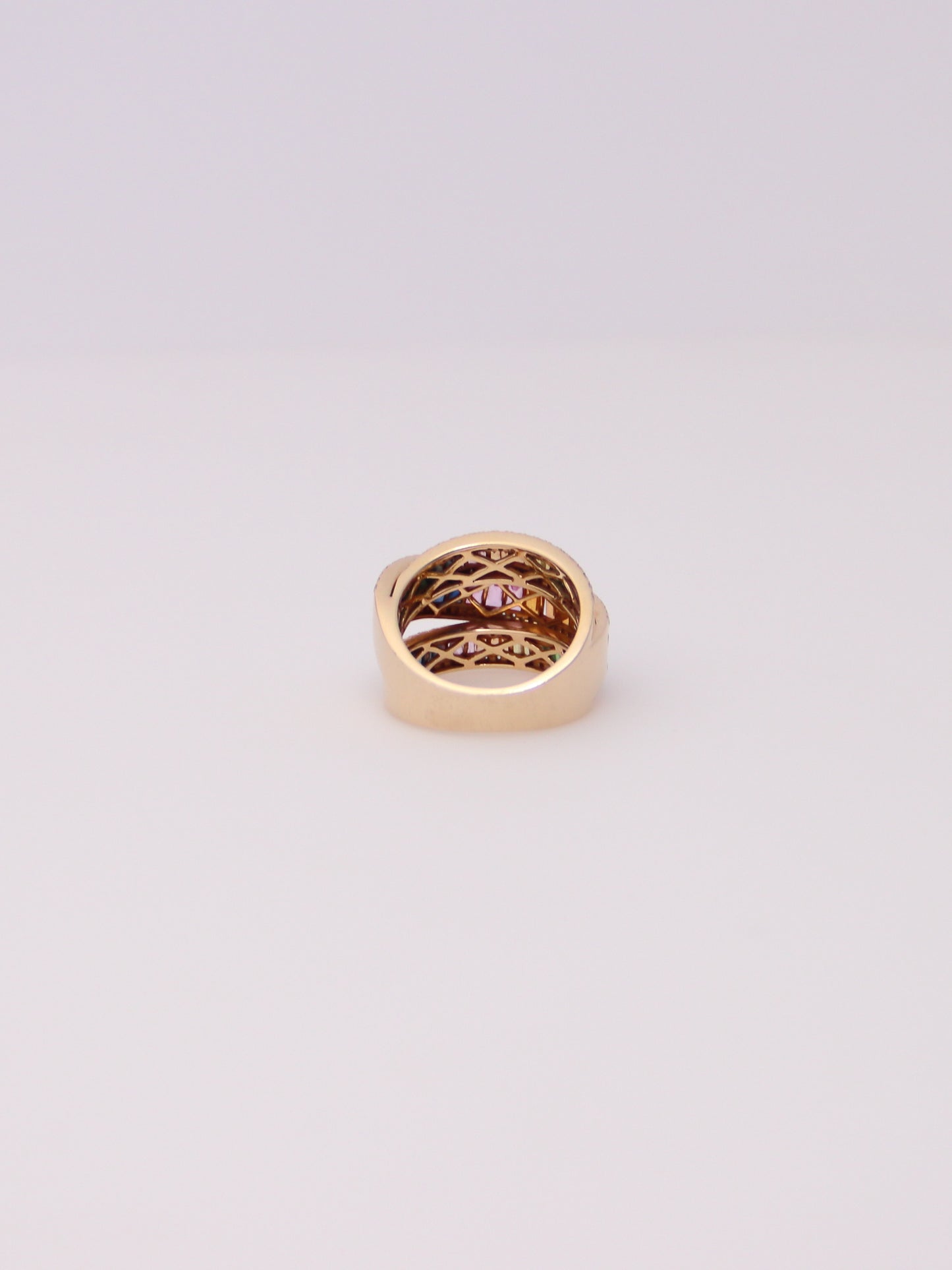 14K Yellow Gold EFFY Rainbow Sapphire Ring