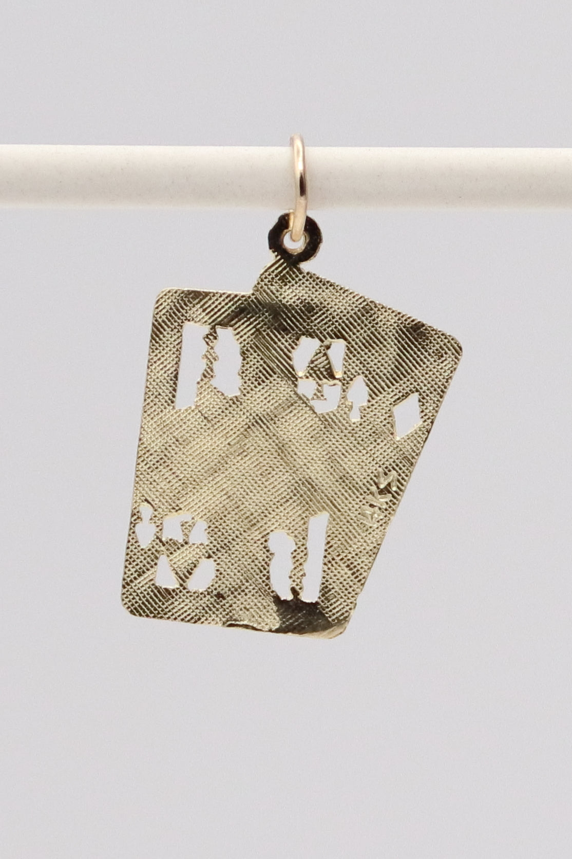 14K Playing Cards Pendant