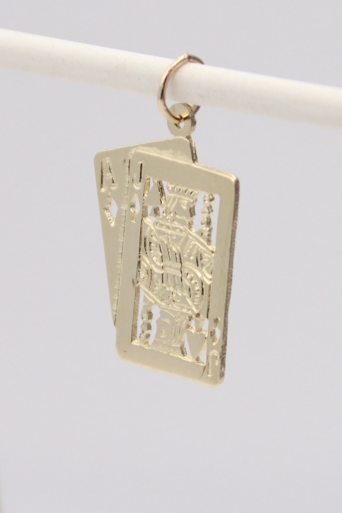 14K Playing Cards Pendant