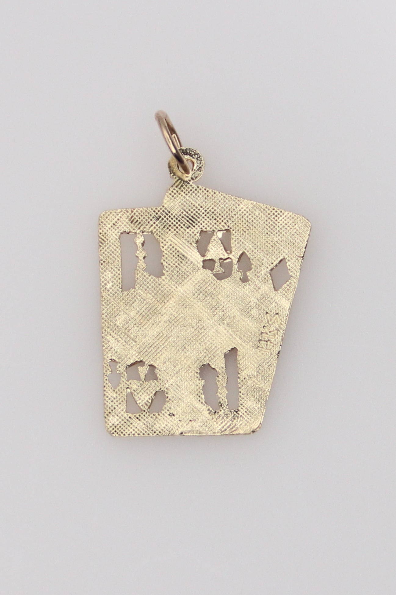 14K Playing Cards Pendant