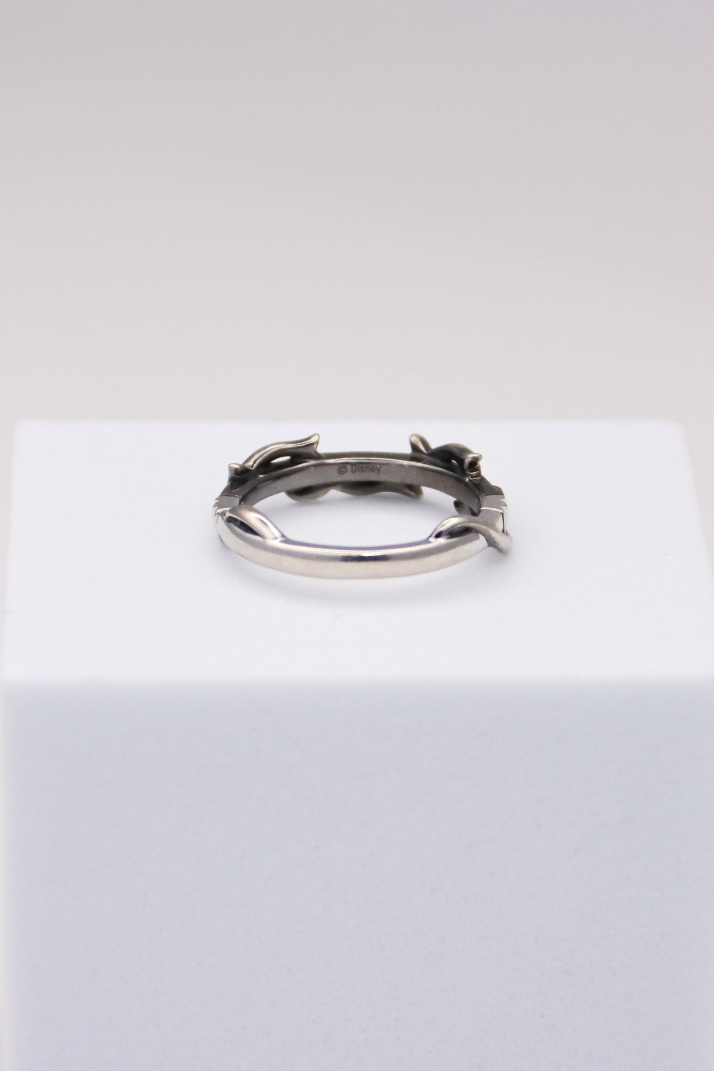14K Black and White Gold Diamond Wedding Band