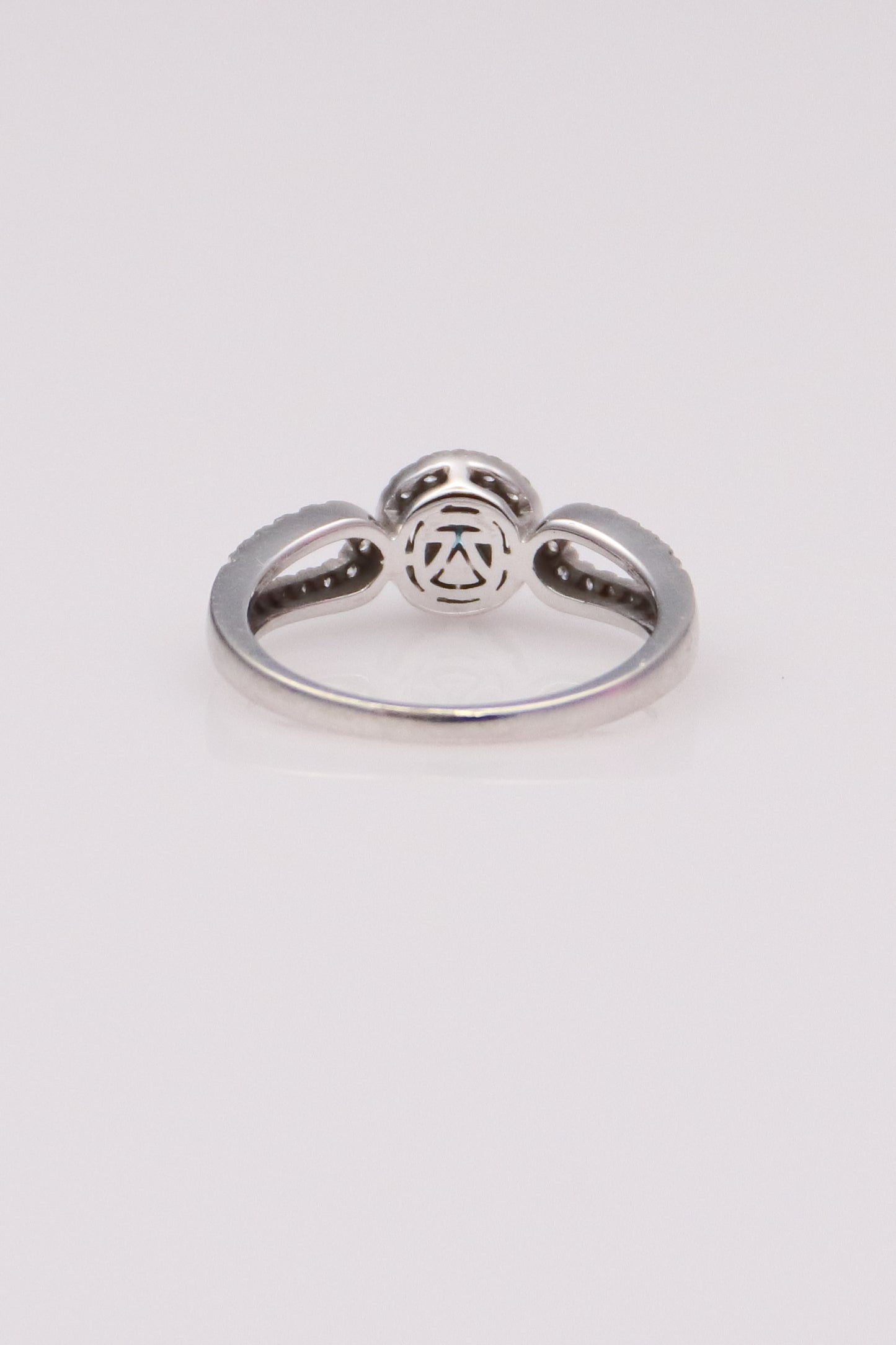 14K White Gold Levian Blue Diamond Ring