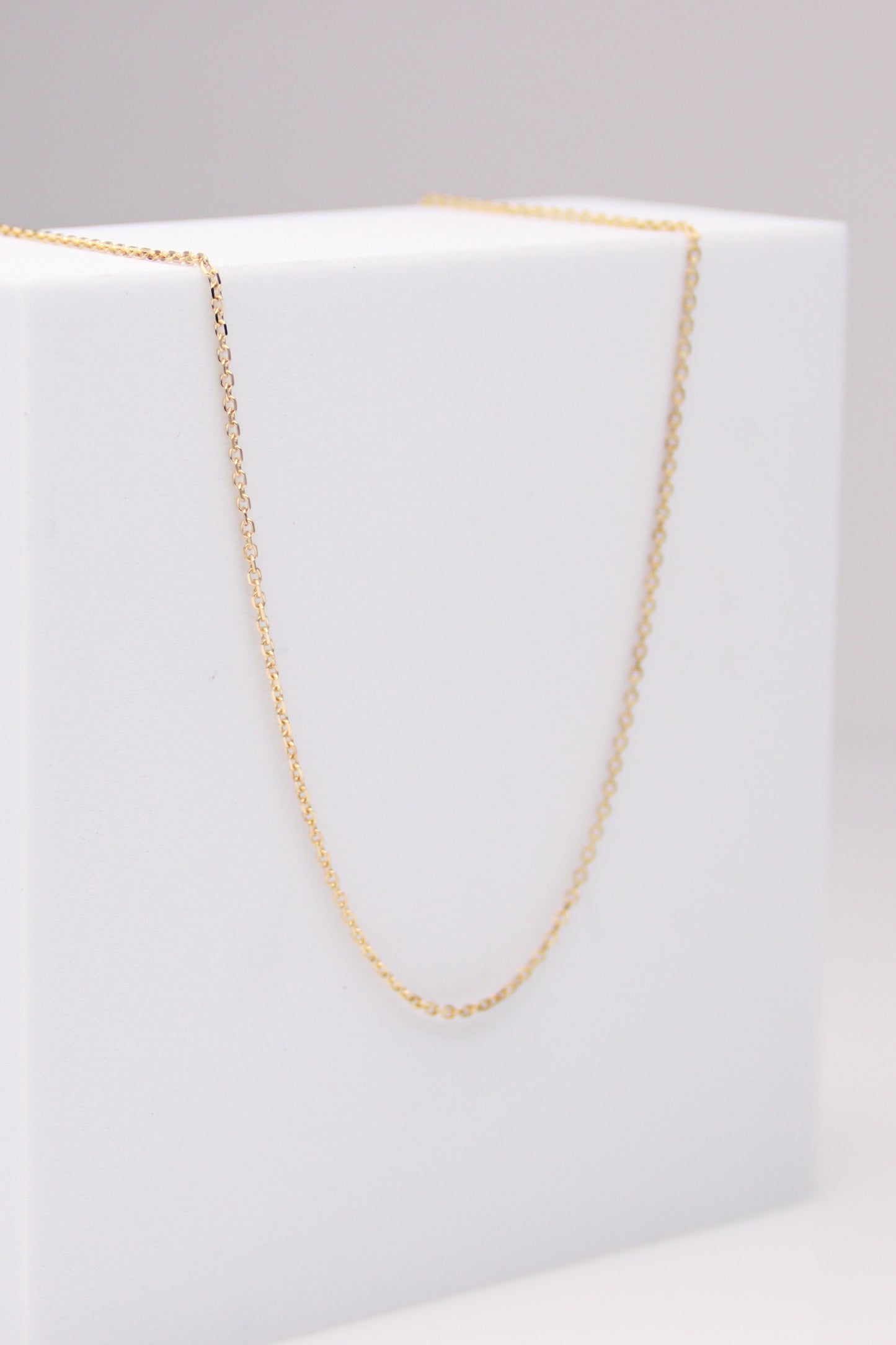 14K Yellow Gold Rolo Necklace