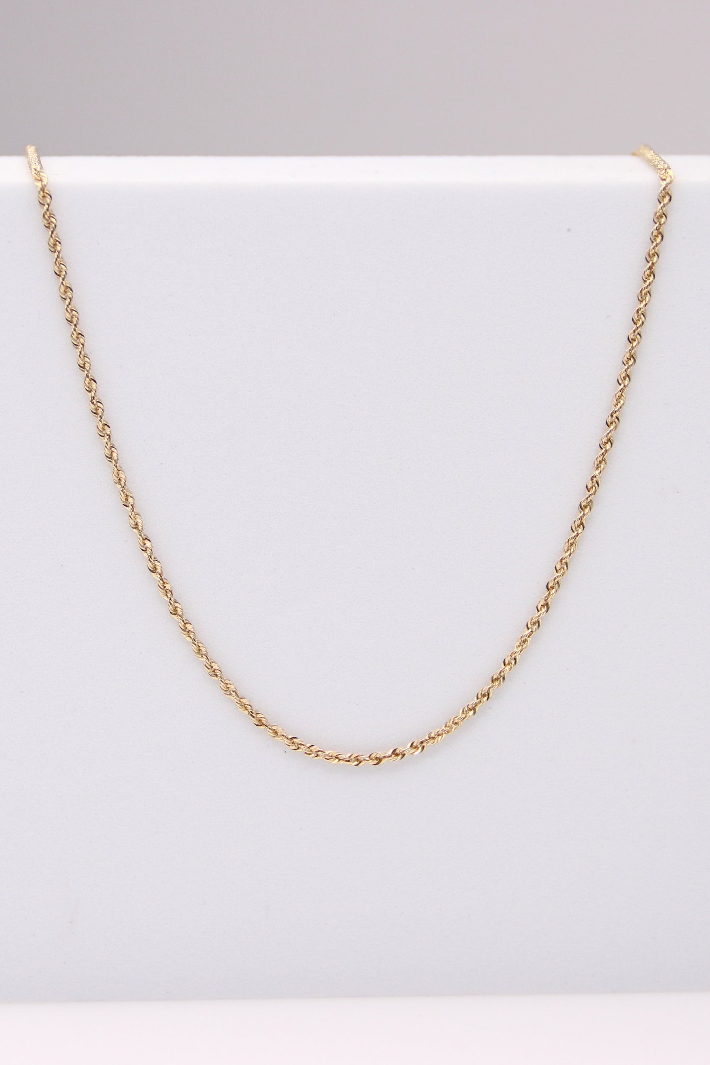14K Yellow Gold Rope Necklace