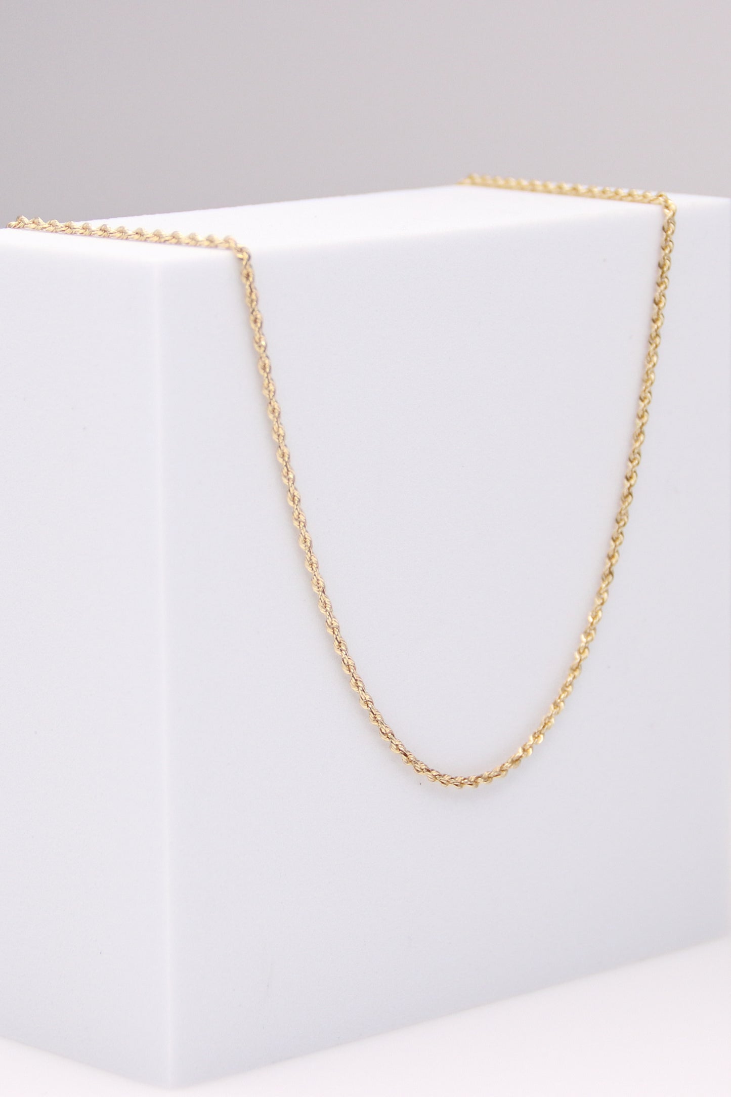 14K Yellow Gold Rope Necklace