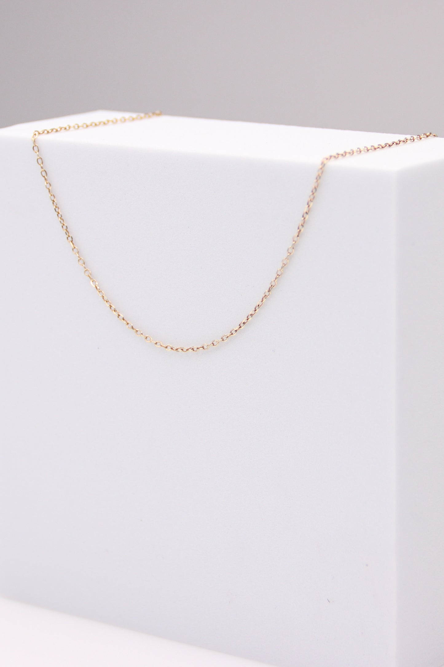 14K Yellow Gold Rolo Necklace