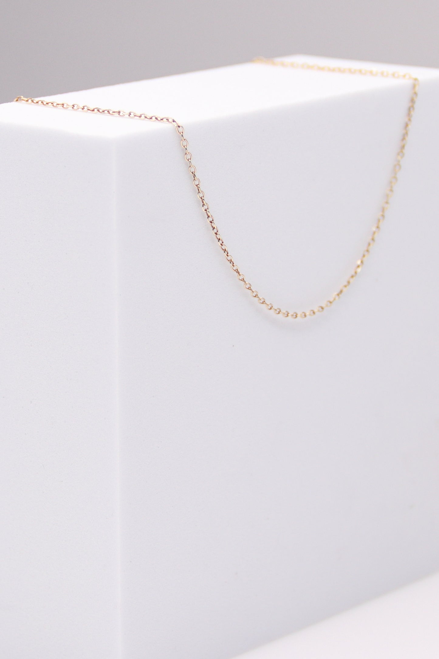 14K Yellow Gold Rolo Necklace