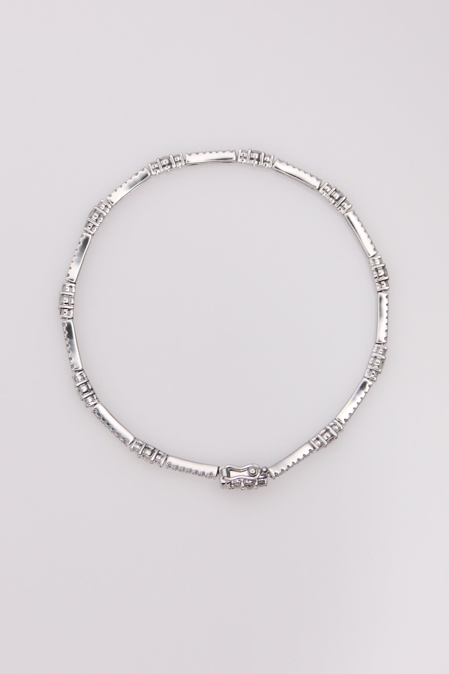 14K White Gold Diamond Tennis Bracelet
