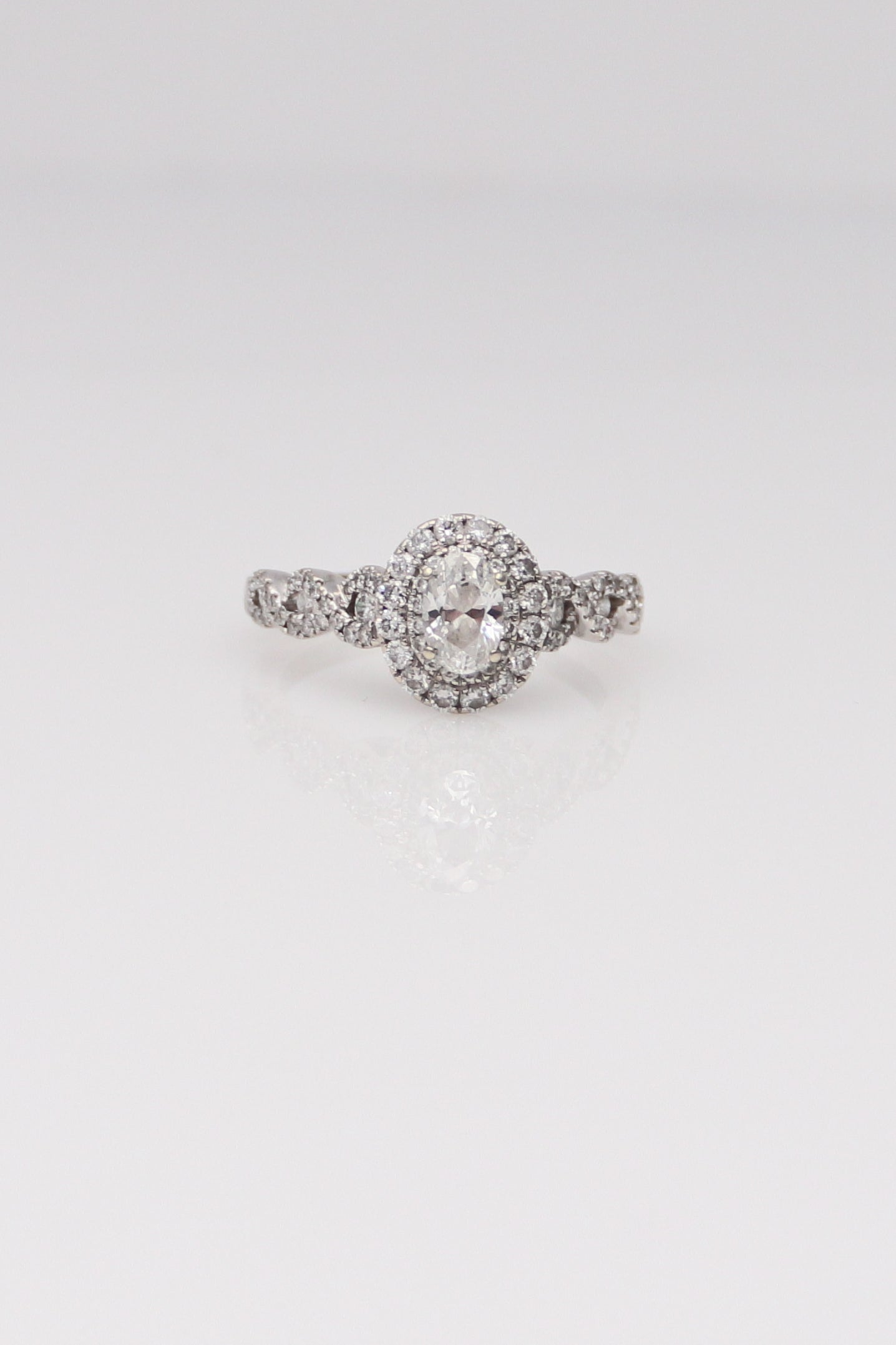 14K White Gold Neil Lane Diamond Engagement Ring