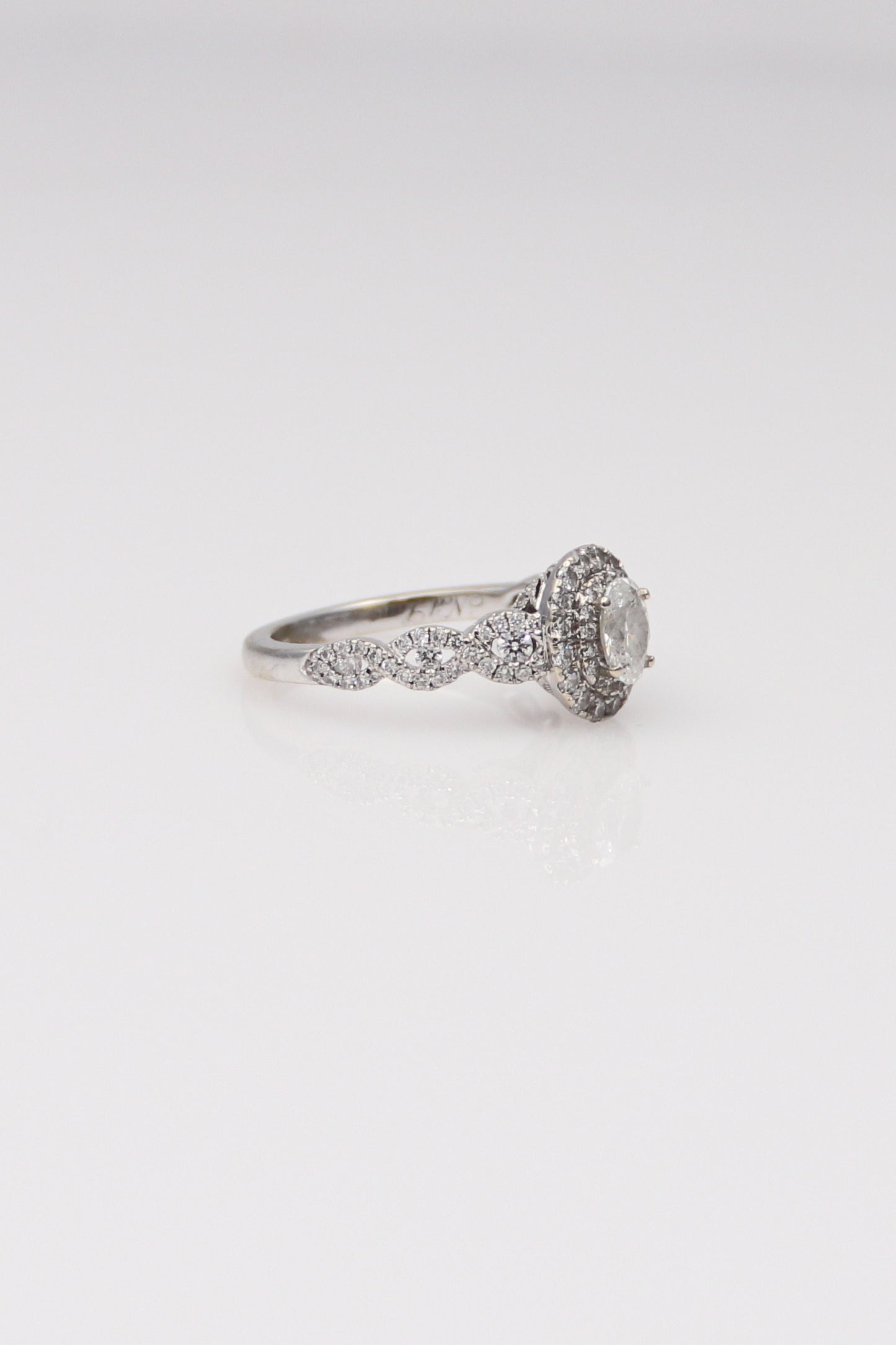 14K White Gold Neil Lane Diamond Engagement Ring
