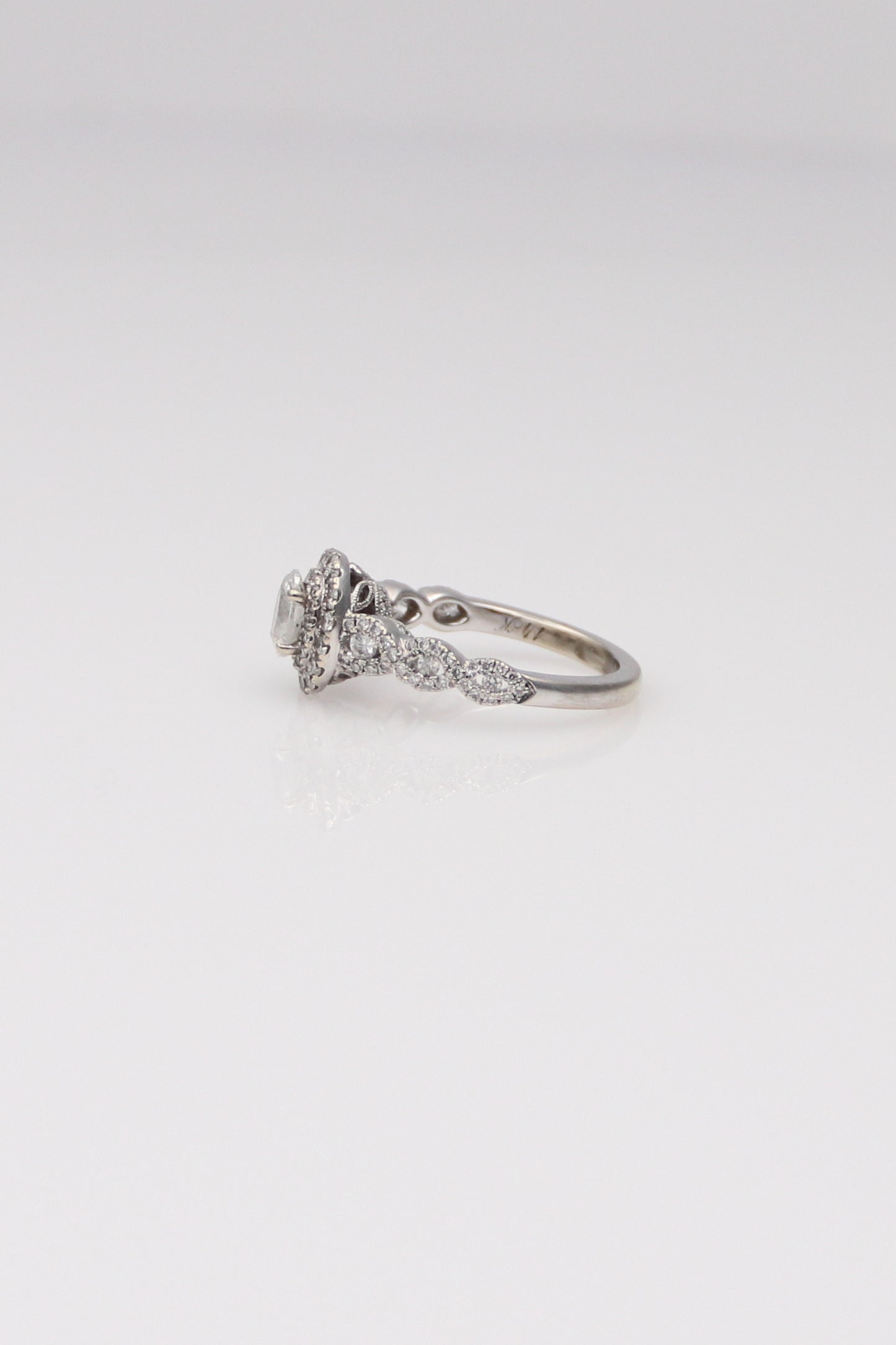 14K White Gold Neil Lane Diamond Engagement Ring