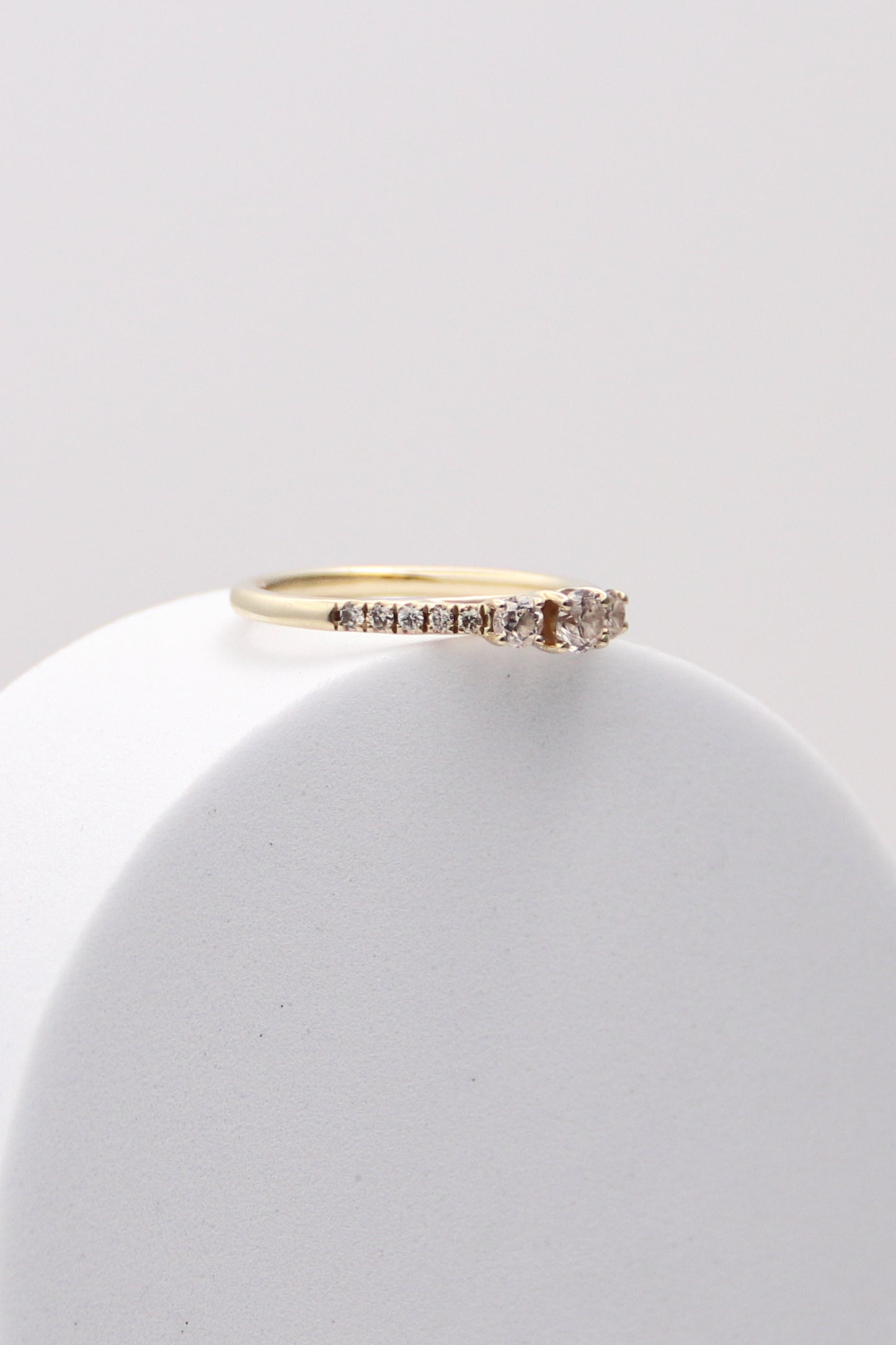 10K Yellow Gold 3 Diamond Engagement Ring