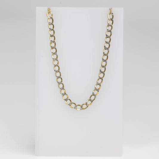 14K Two-Tone Curb Necklace