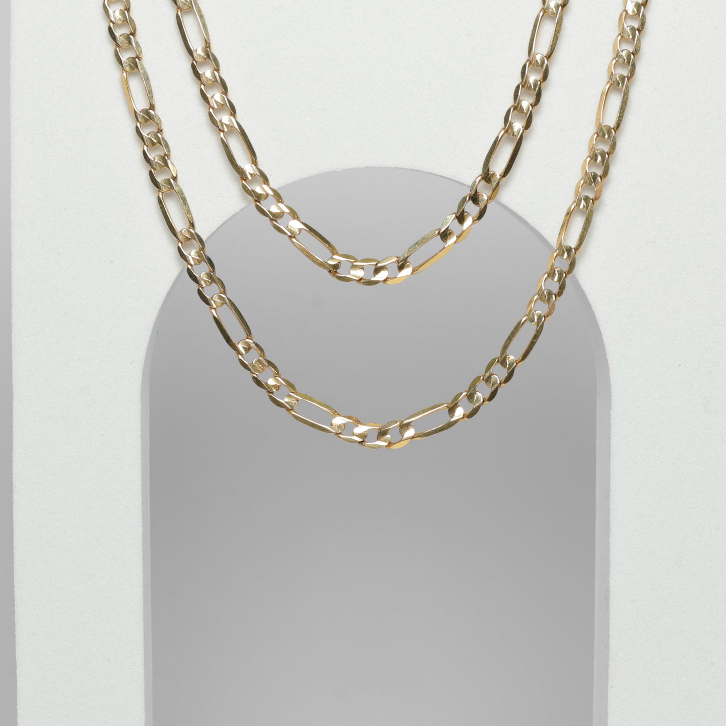 10K Yellow Gold Figaro Necklace