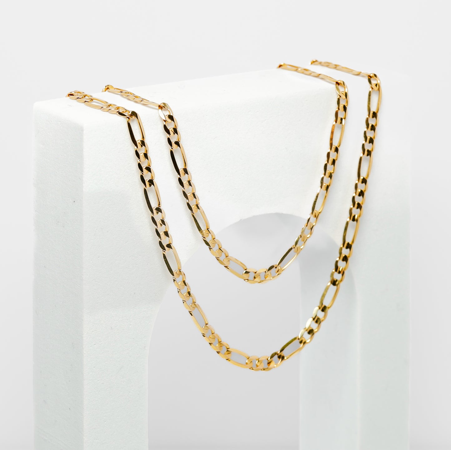 10K Yellow Gold Figaro Necklace