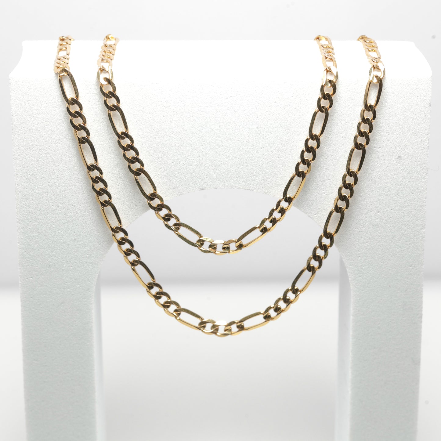 10K Yellow Gold Figaro Necklace