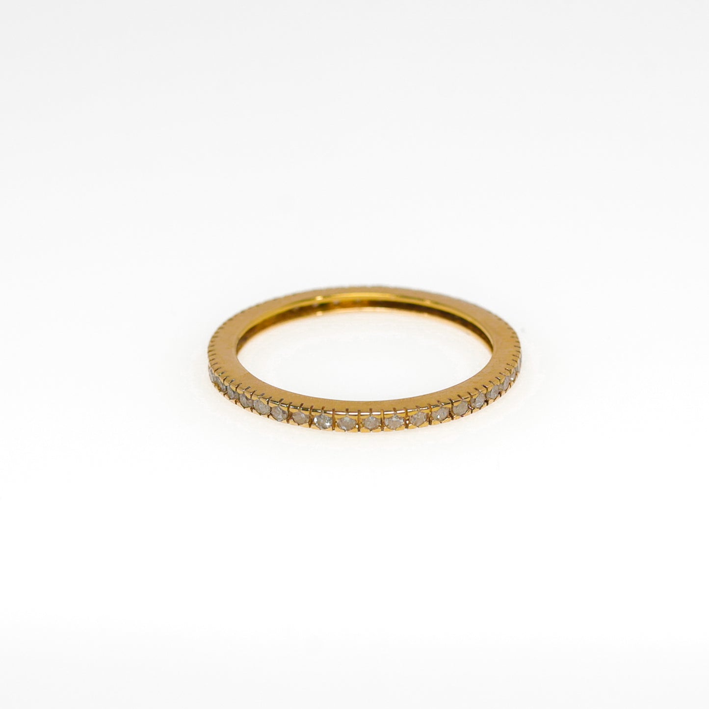 14K Yellow Gold Diamond Eternity Band