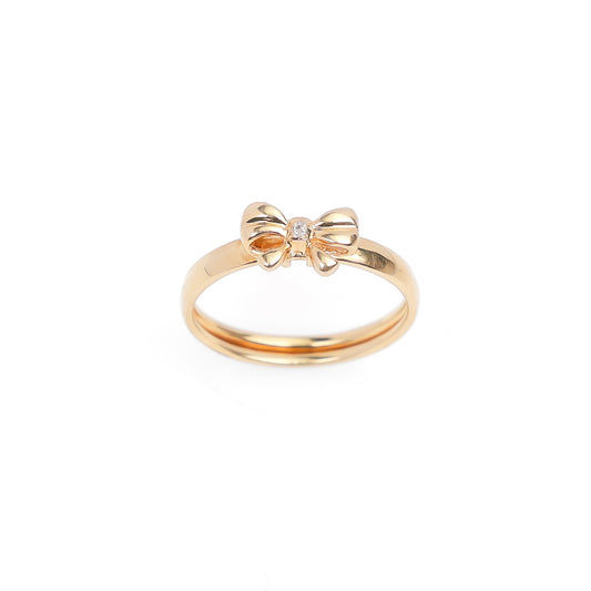 14k Gold Bow Ring