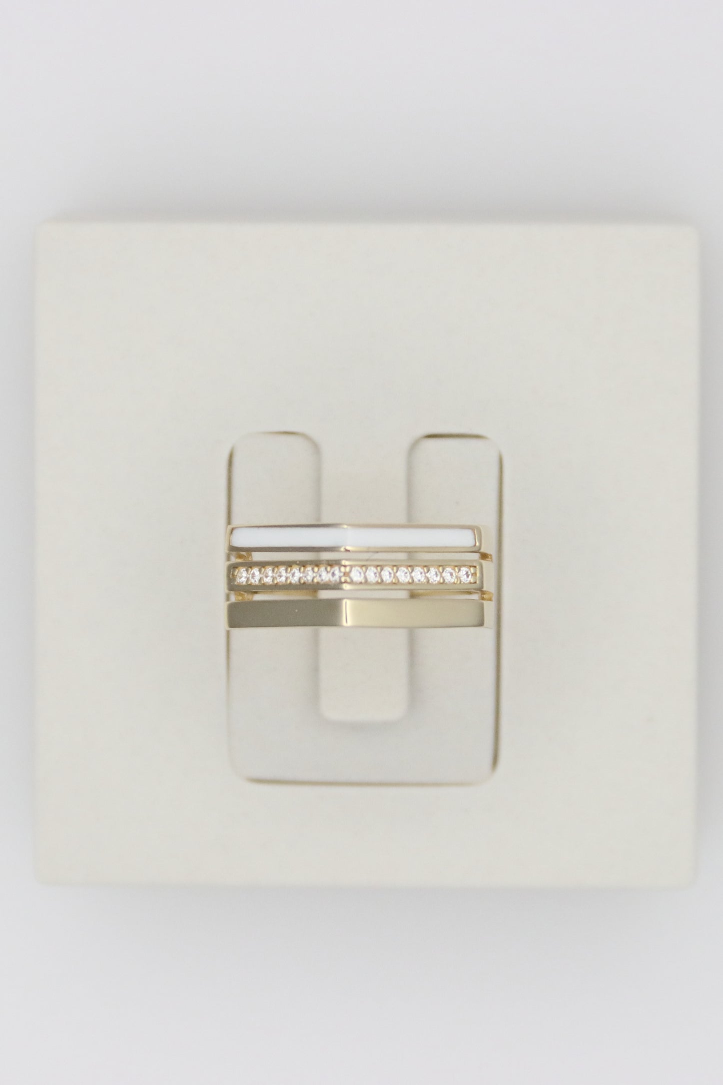 Triple Line Ring
