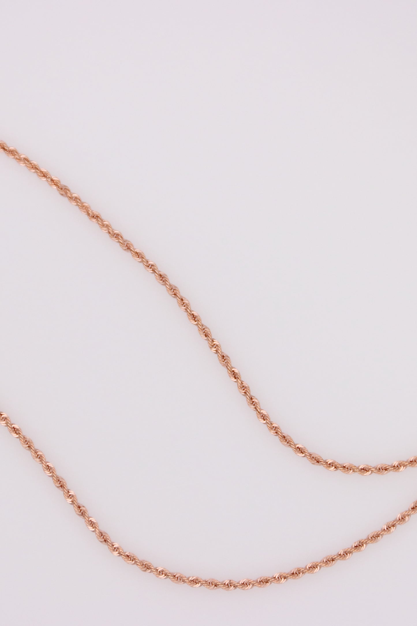 Rose Gold Rope Necklace
