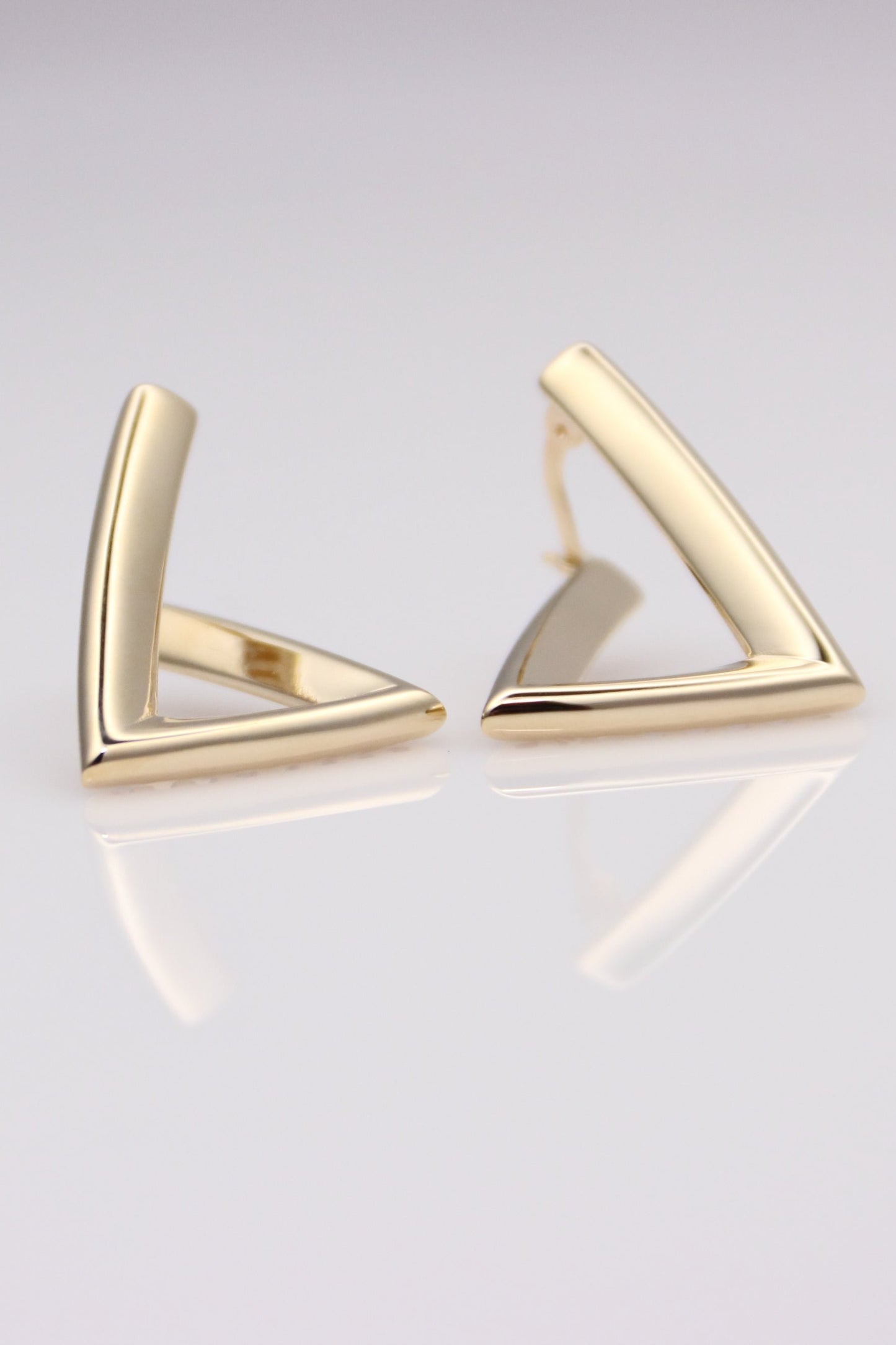 Triangular Hoop Earrings