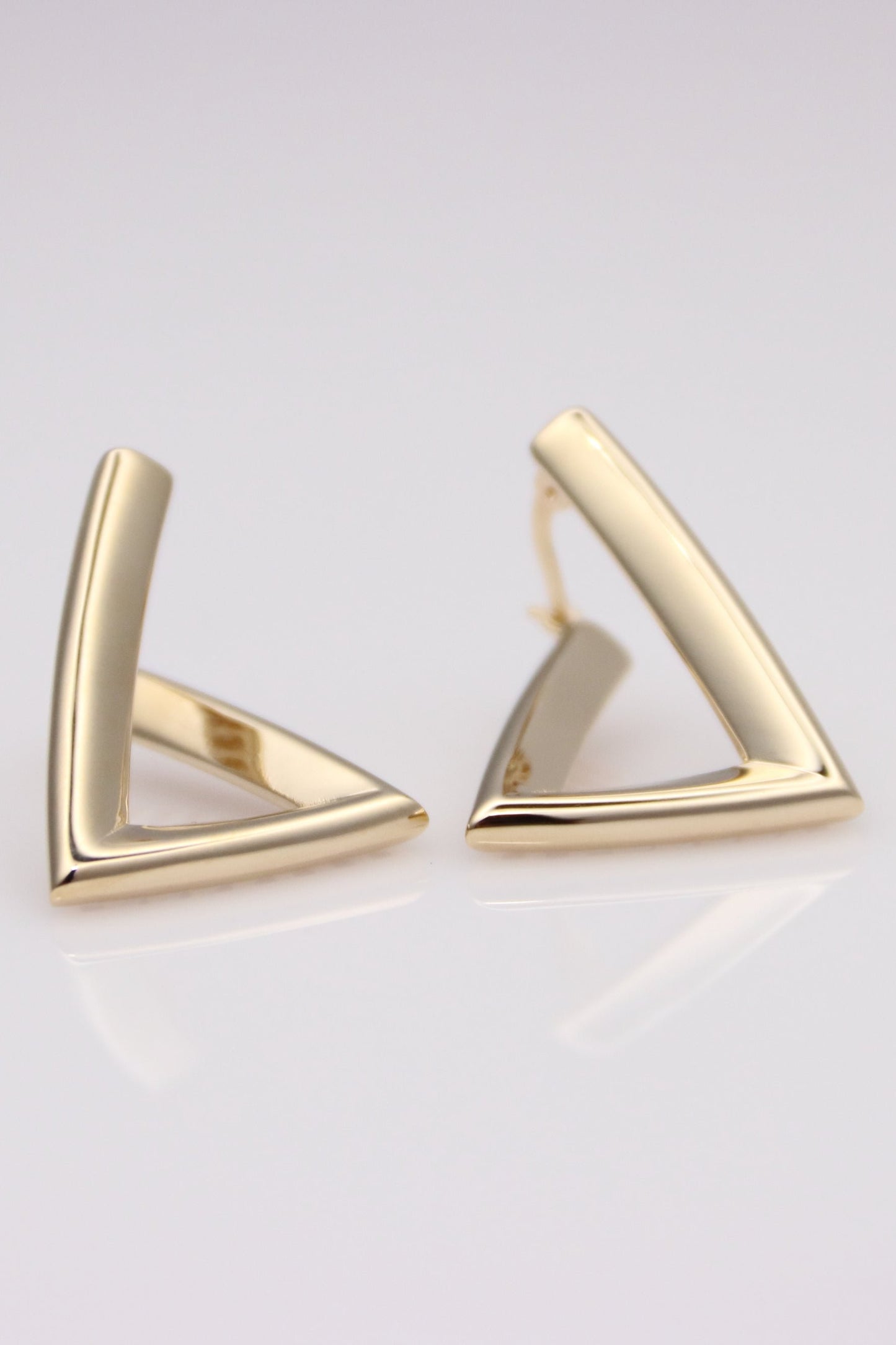 Triangular Hoop Earrings