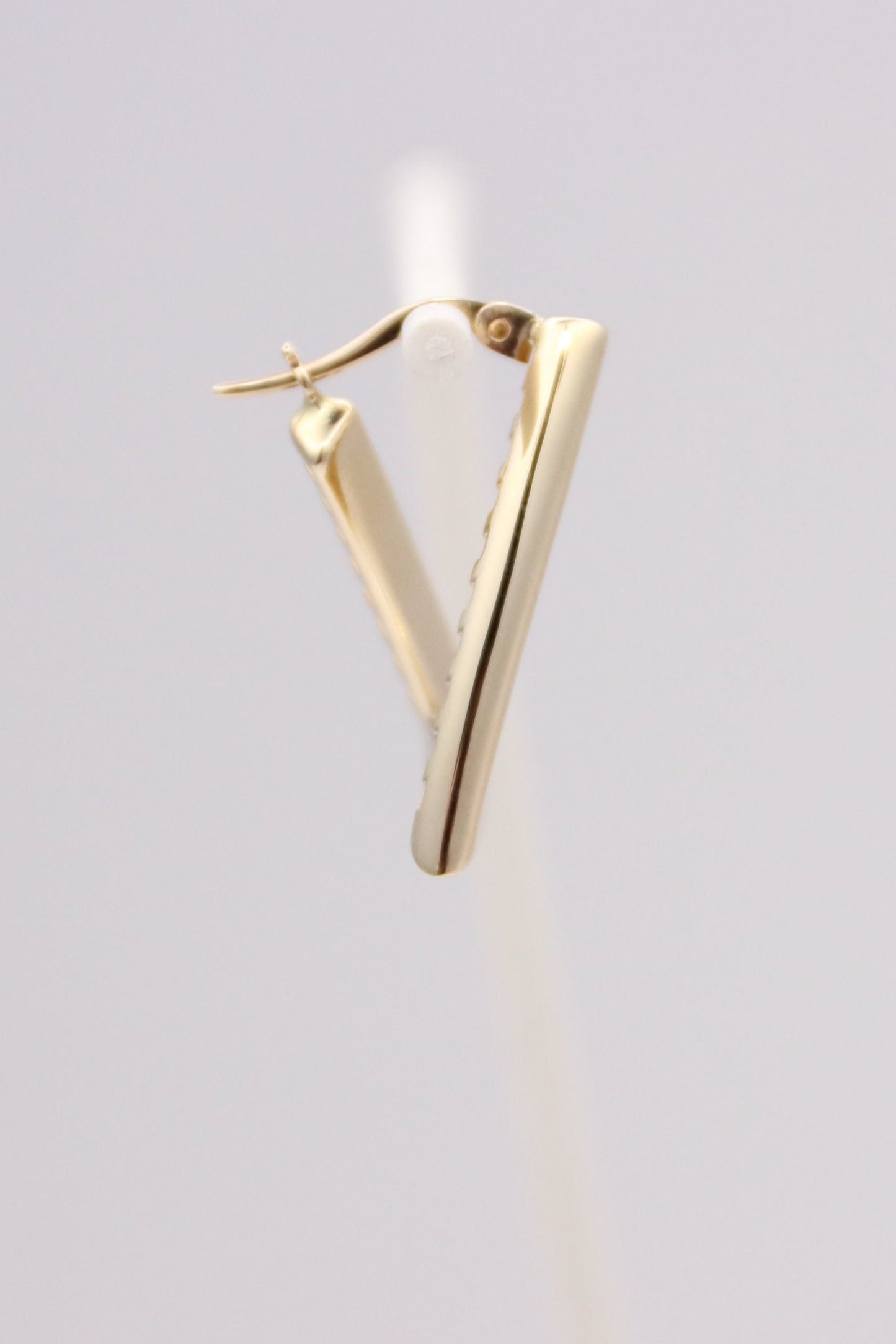 Triangular Hoop Earrings