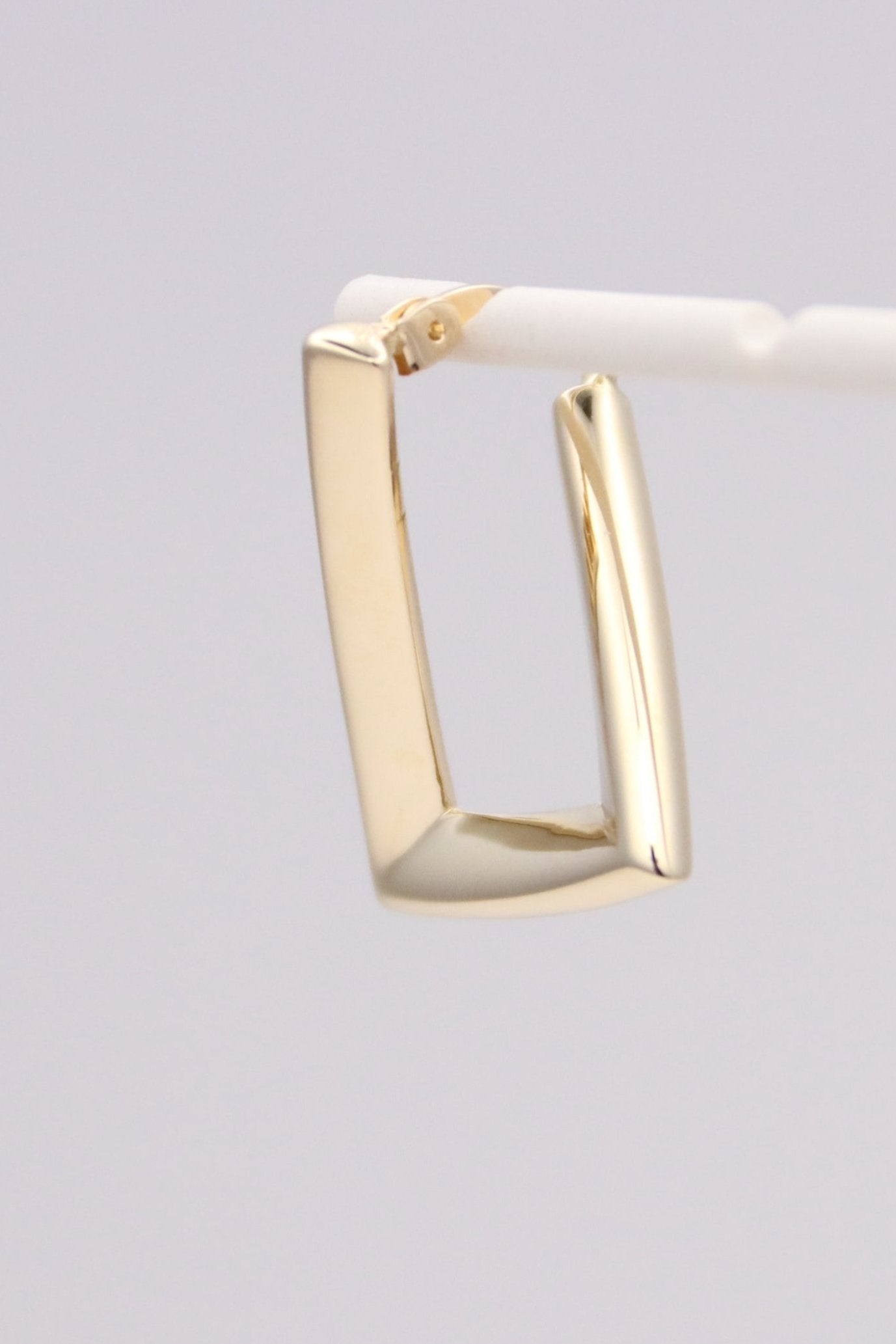 Triangular Hoop Earrings