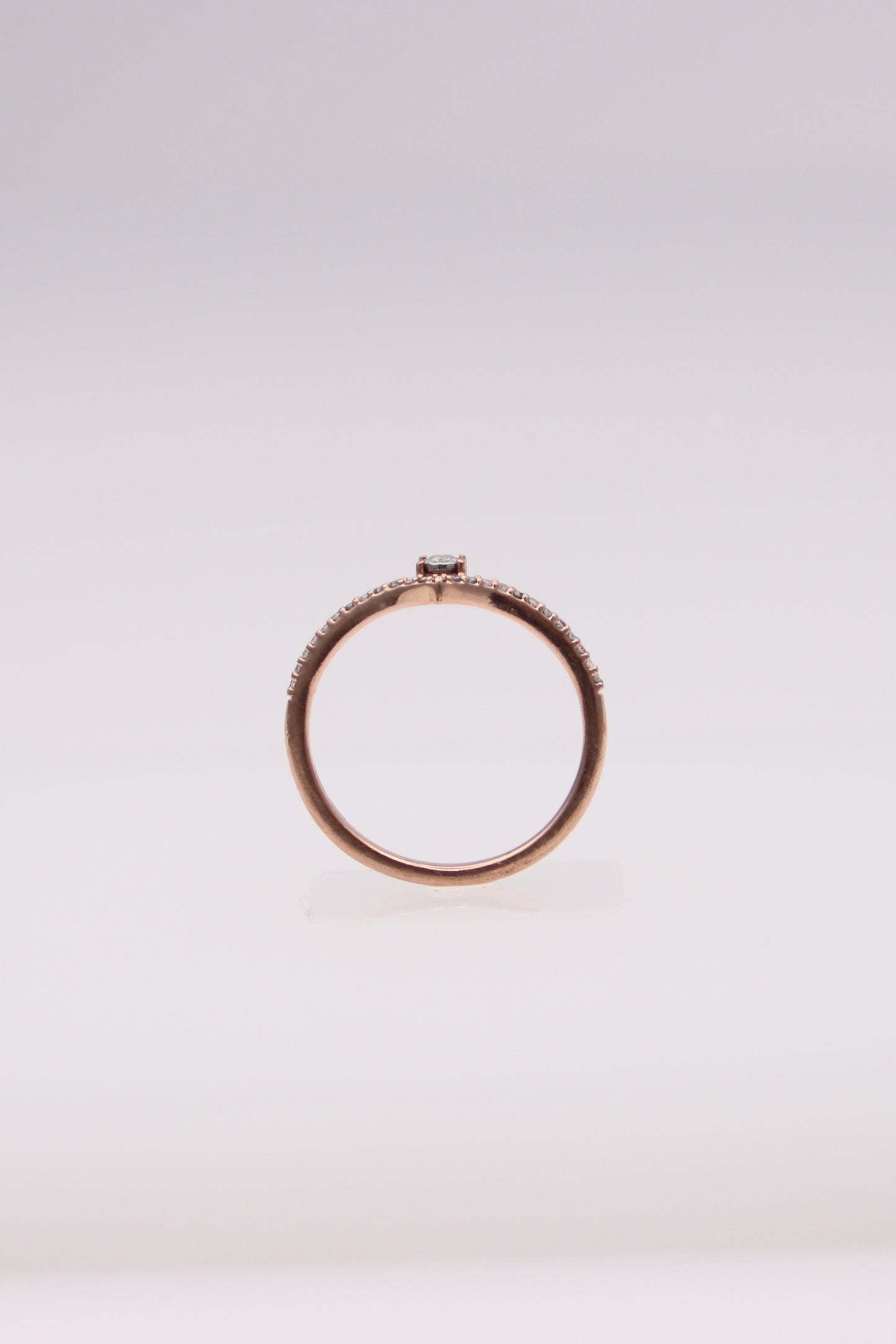 10K Rose Gold Diamond Ring