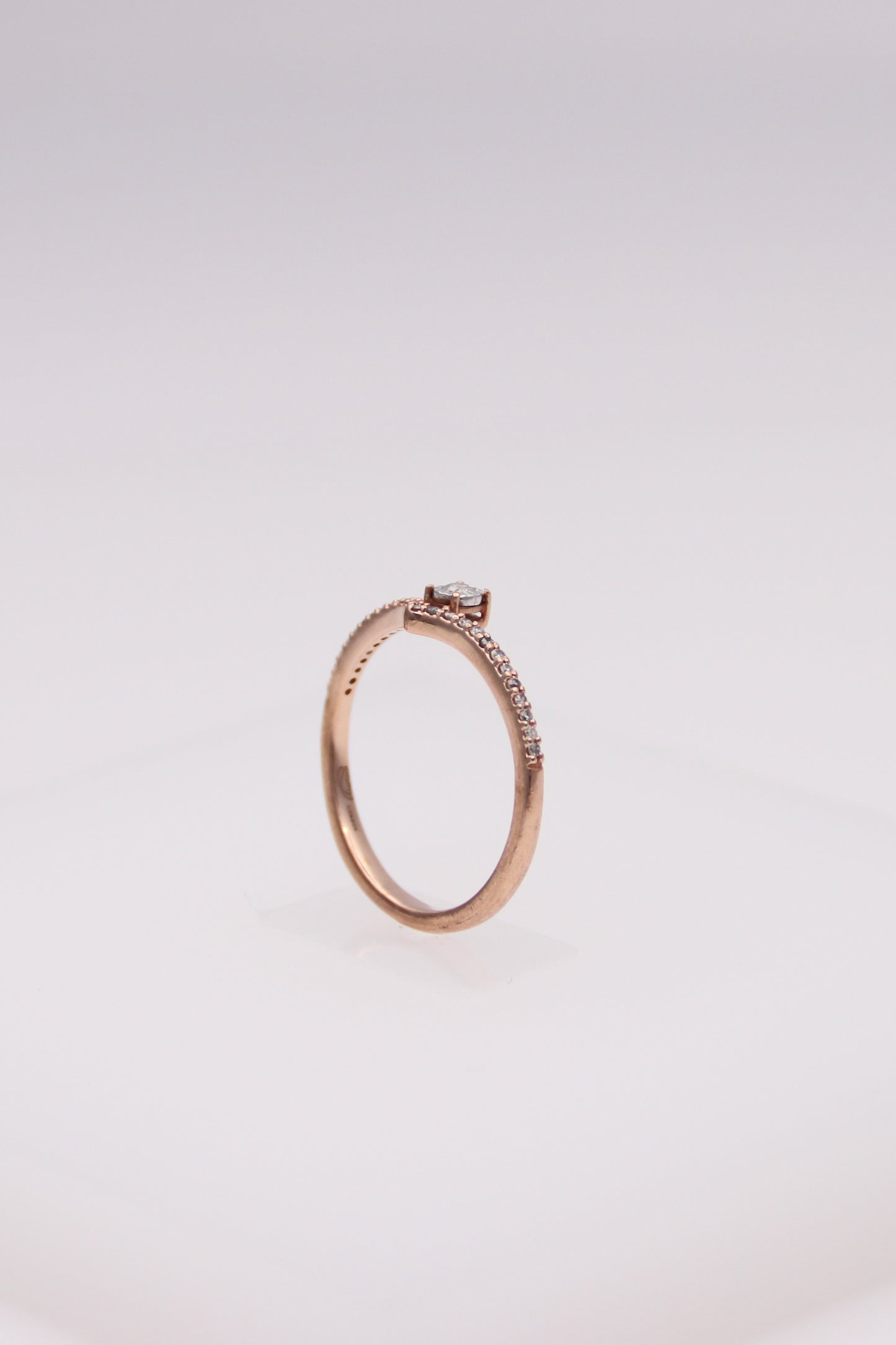10K Rose Gold Diamond Ring