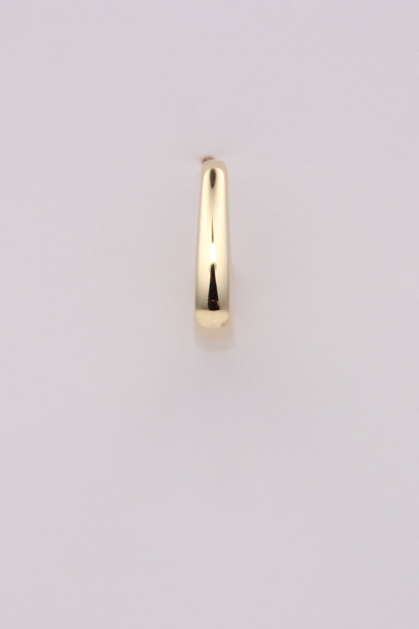 14k Gold J Hoop Earrings