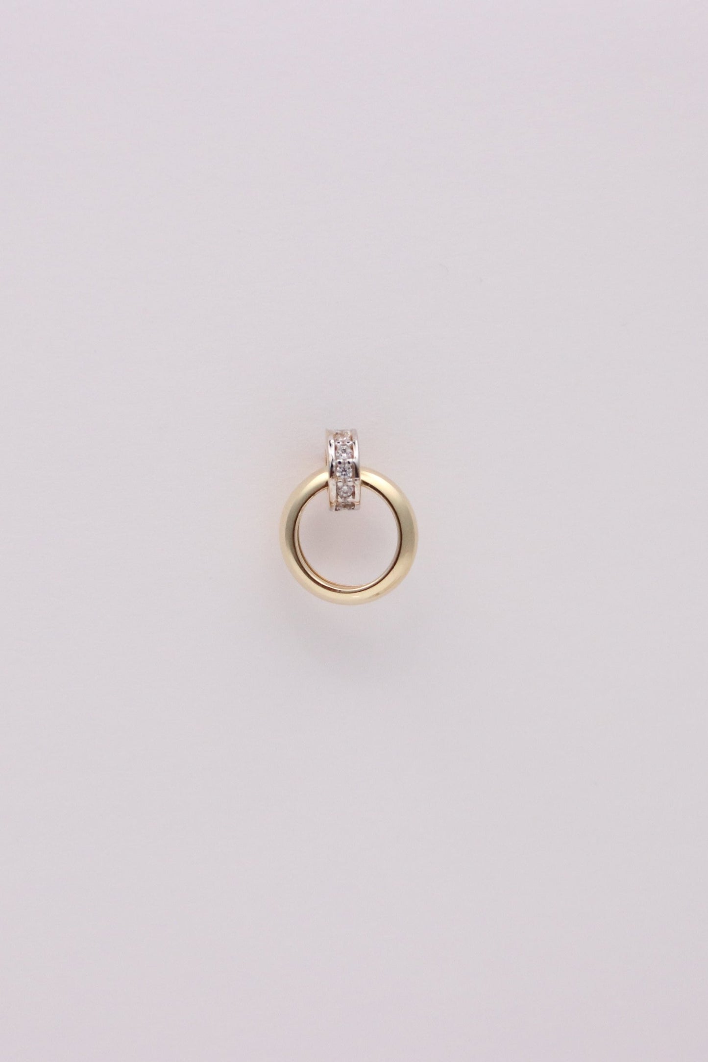 Gold Double Hoop Stud Earrings