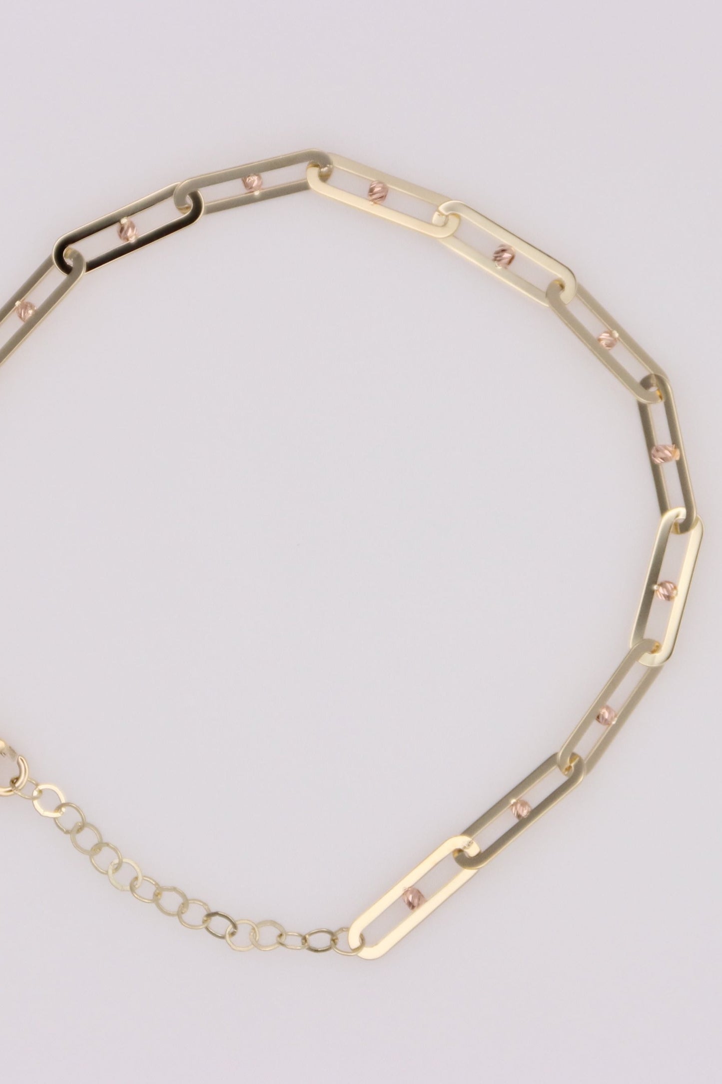 Paperclip link bracelet