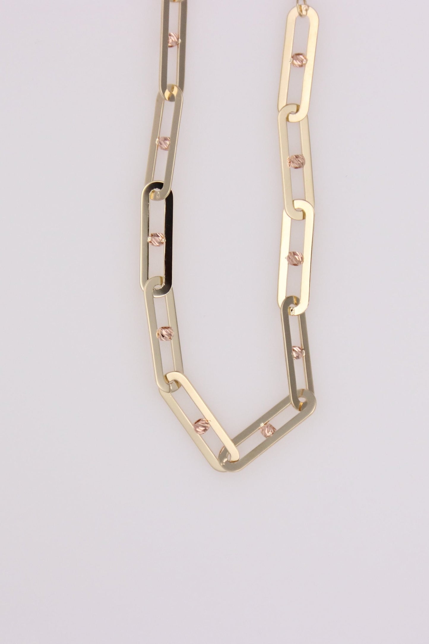 Paperclip link bracelet