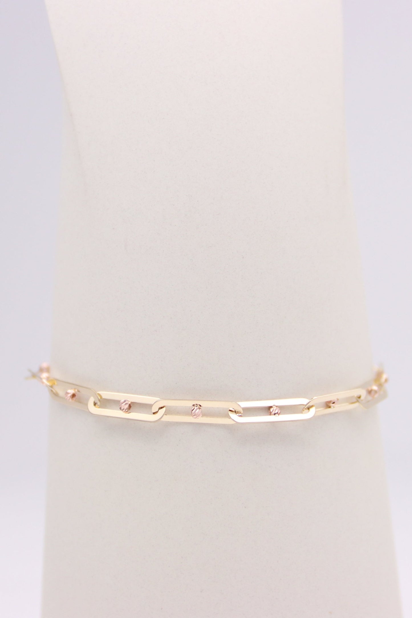 Paperclip link bracelet