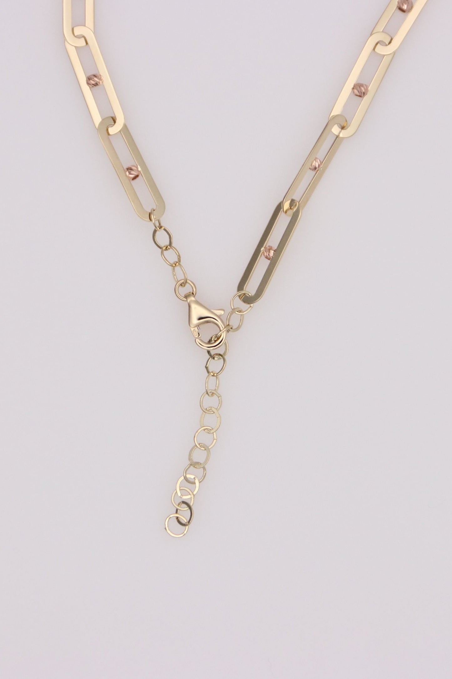 Paperclip link bracelet