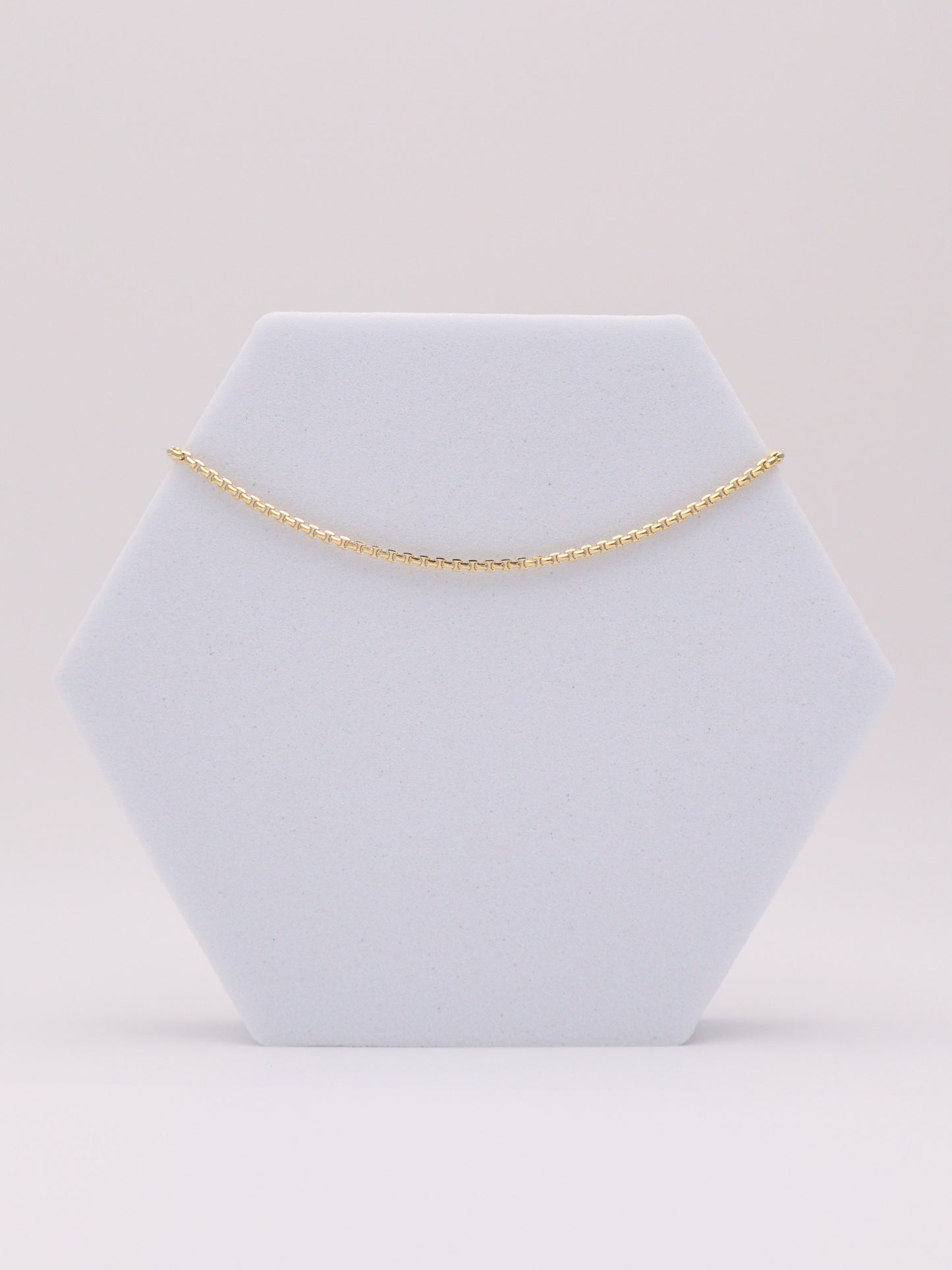 14k Gold Square Rolo Bracelet 7in