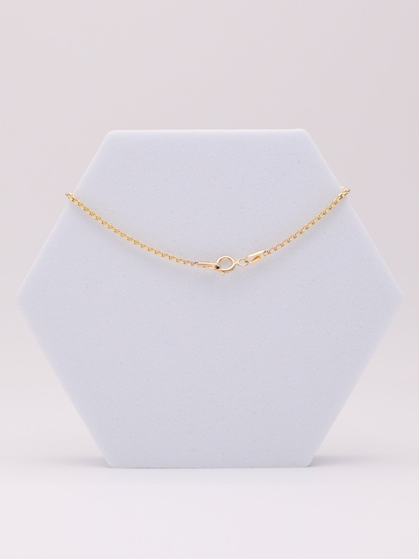 14k Gold Square Rolo Bracelet 7in