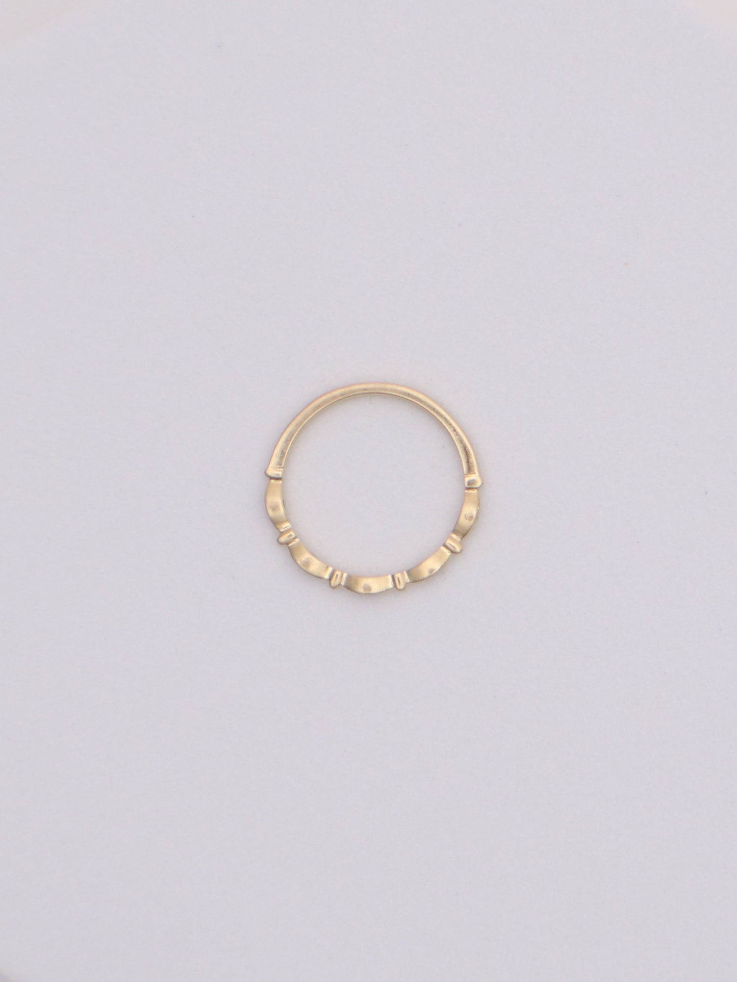 10k Gold Moissanite Accent Band