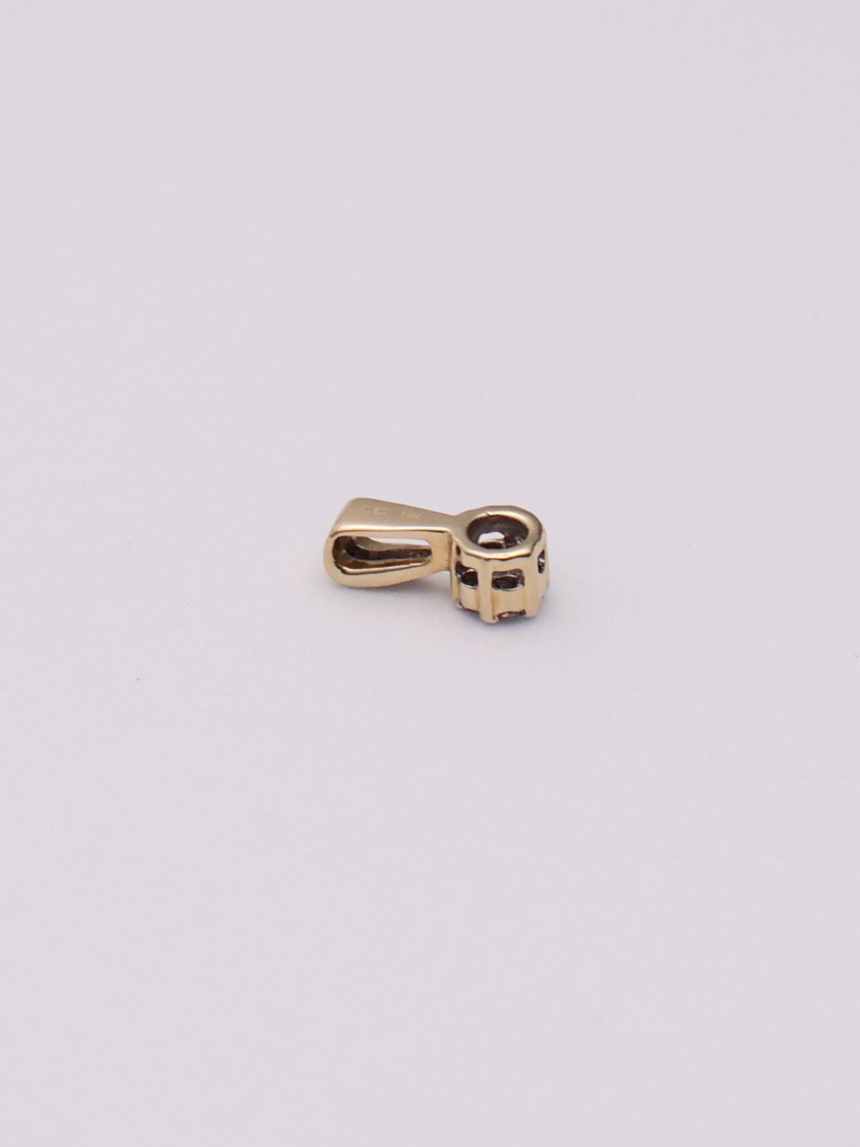 14k Diamond Cluster Pendant