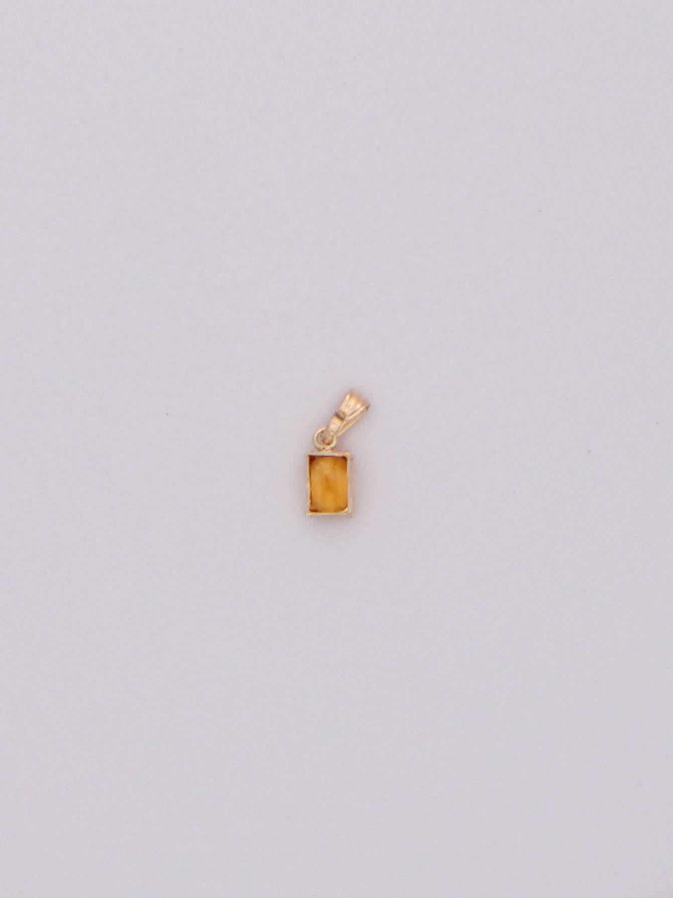 14k Gold Citrine Pendant