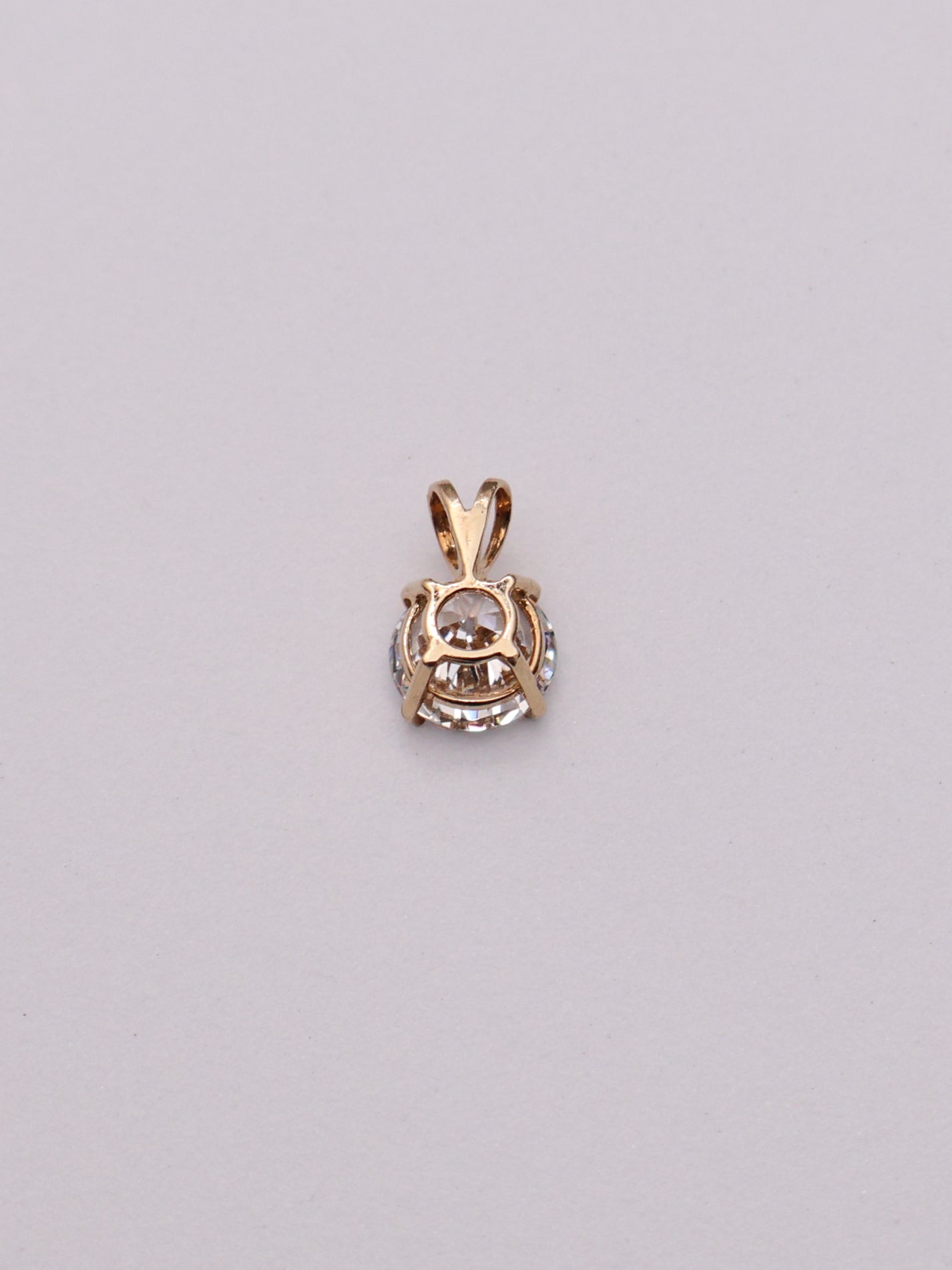14k Cubic Zirconia Pendant