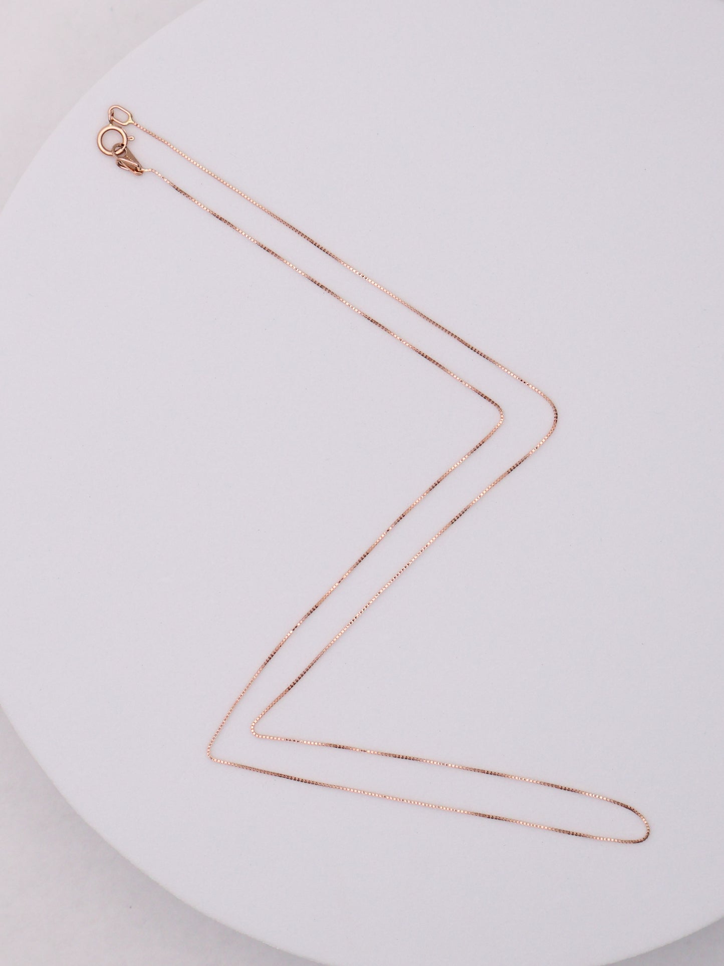 14k RG Box Chain