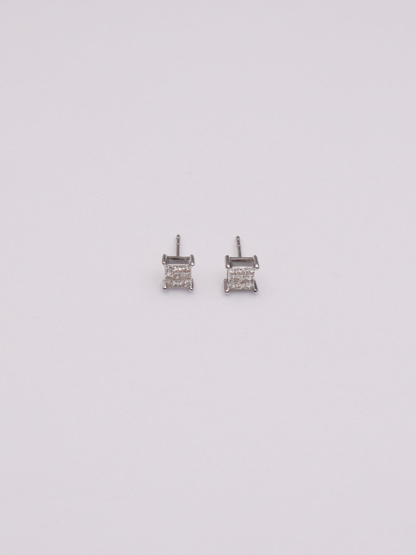 10k WG Diamond Earrings