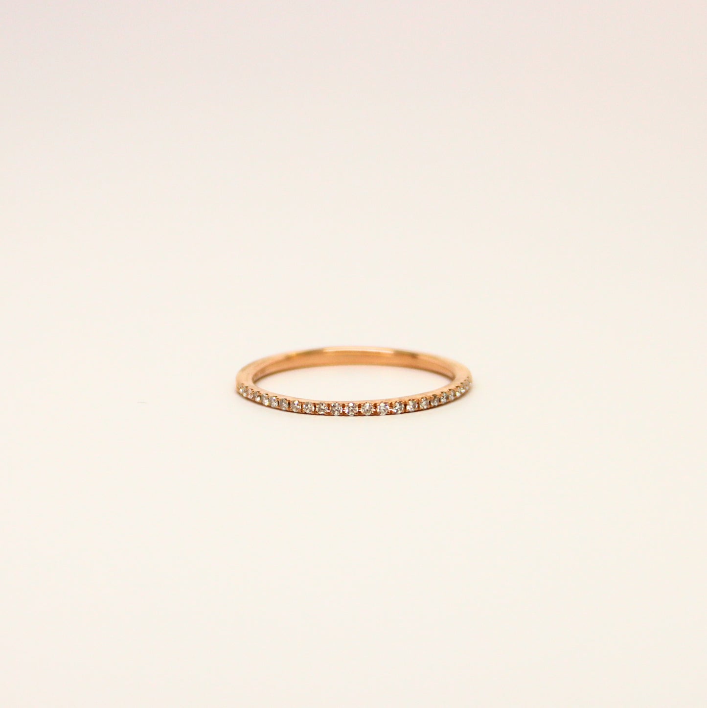 14k RG Diamond Accent Band
