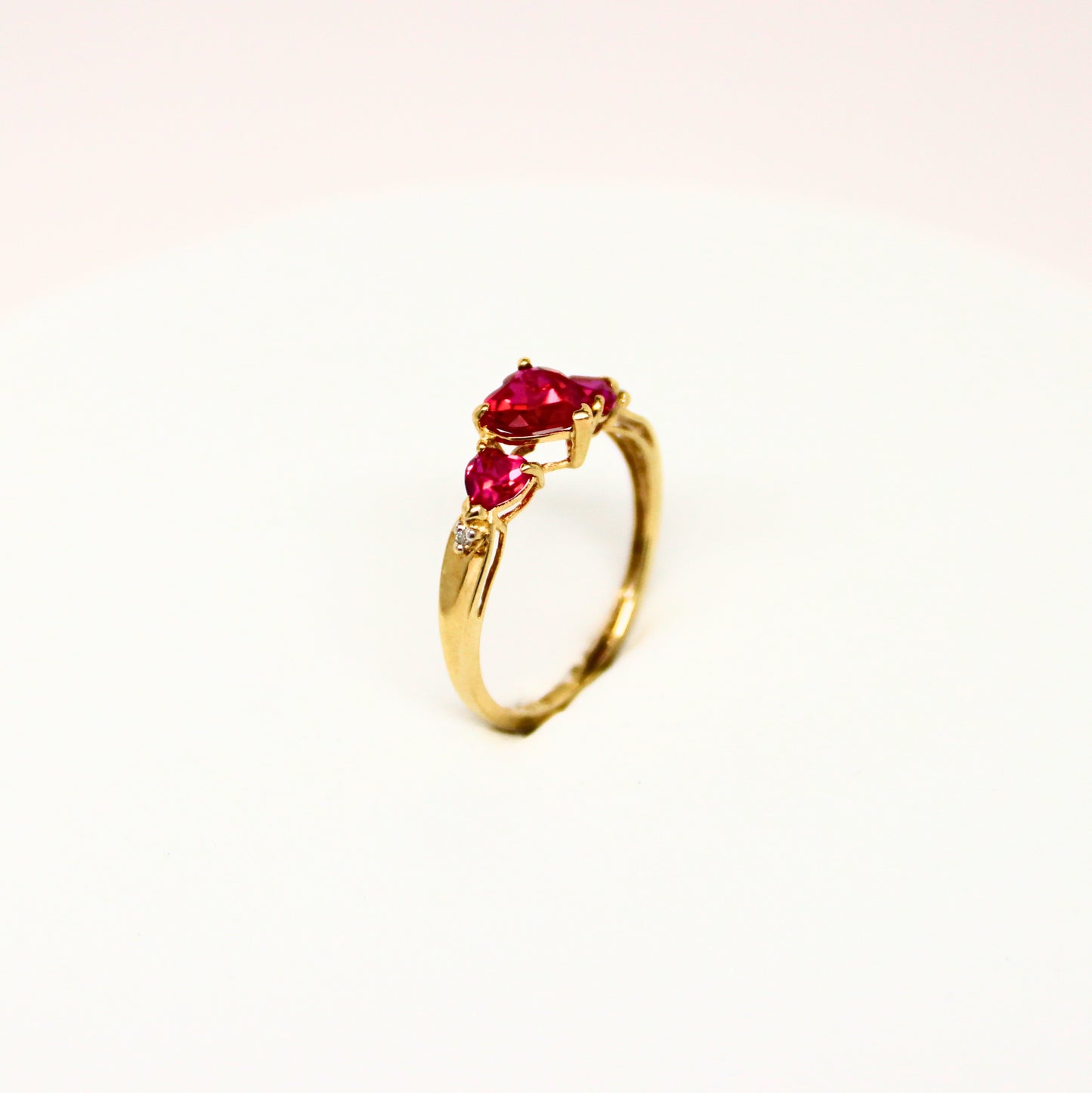 10k Red Heart Ring
